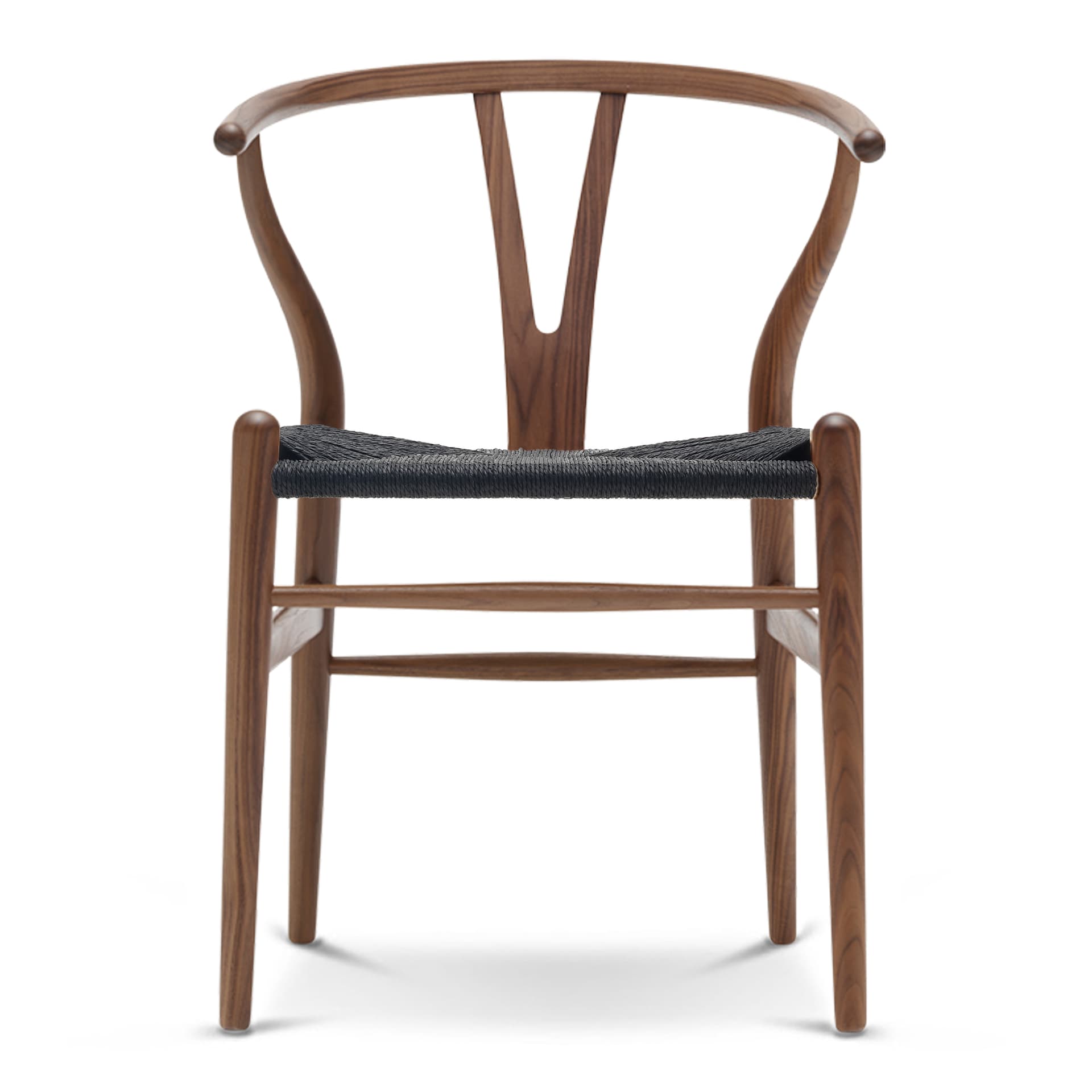Carl Hansen - CH24 Y-Stolen Valnöt/ Snöre Svart Oljad - Spisestoler - Hans J. Wegner - Tre farget - Papir/Tre