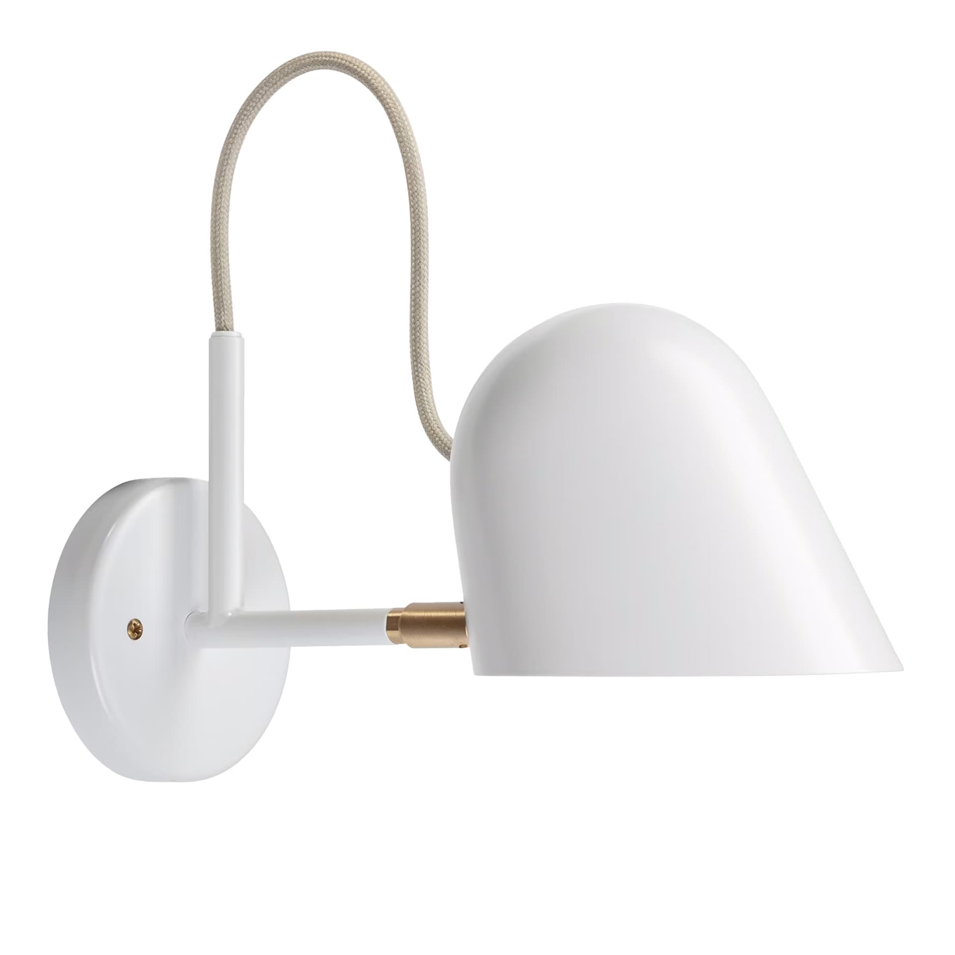 Örsjö Belysning - Streck Vägglampa med kopplingshus - Vit - Sengelamper - Joel Karlsson - Hvit - Metall