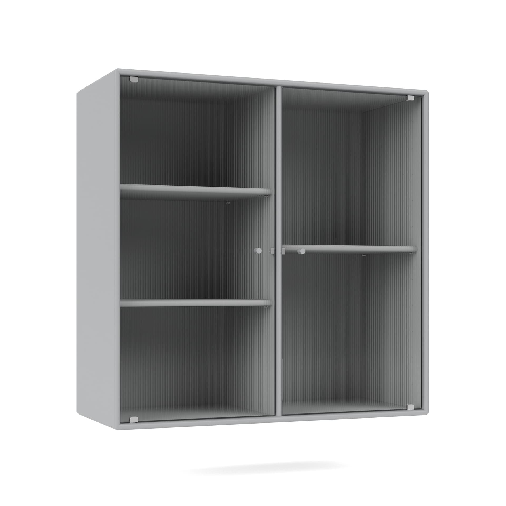 Montana - Ripple Ii – Vitrine Cabinet 02-Fjord 04 Suspension Rails - Vitrineskap - Peter J. Lassen - Blå - Tre