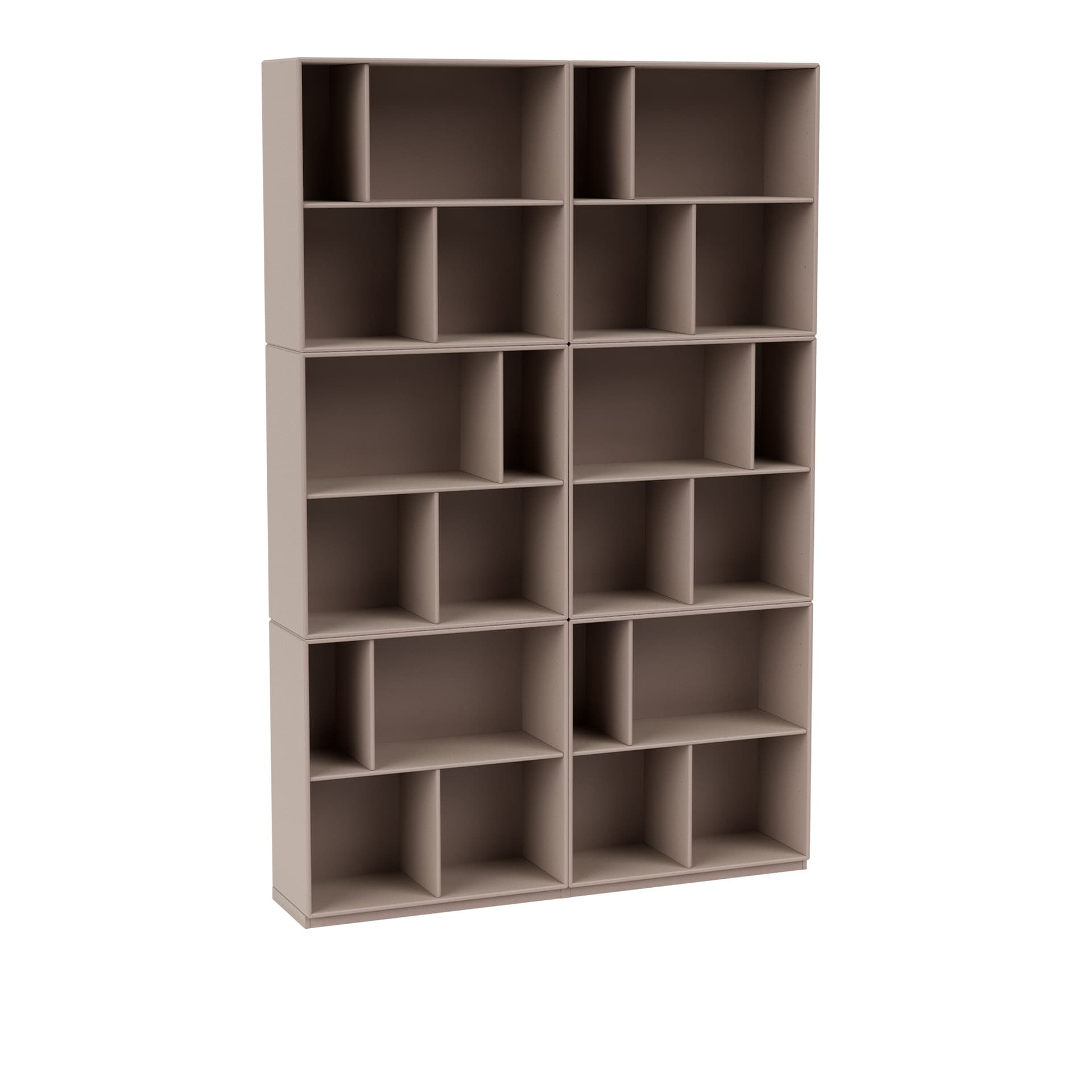 Montana - Read Spacious Bookshelf, Plinth H3 cm - Mushroom - Bokhyller - Peter J. Lassen - Beige