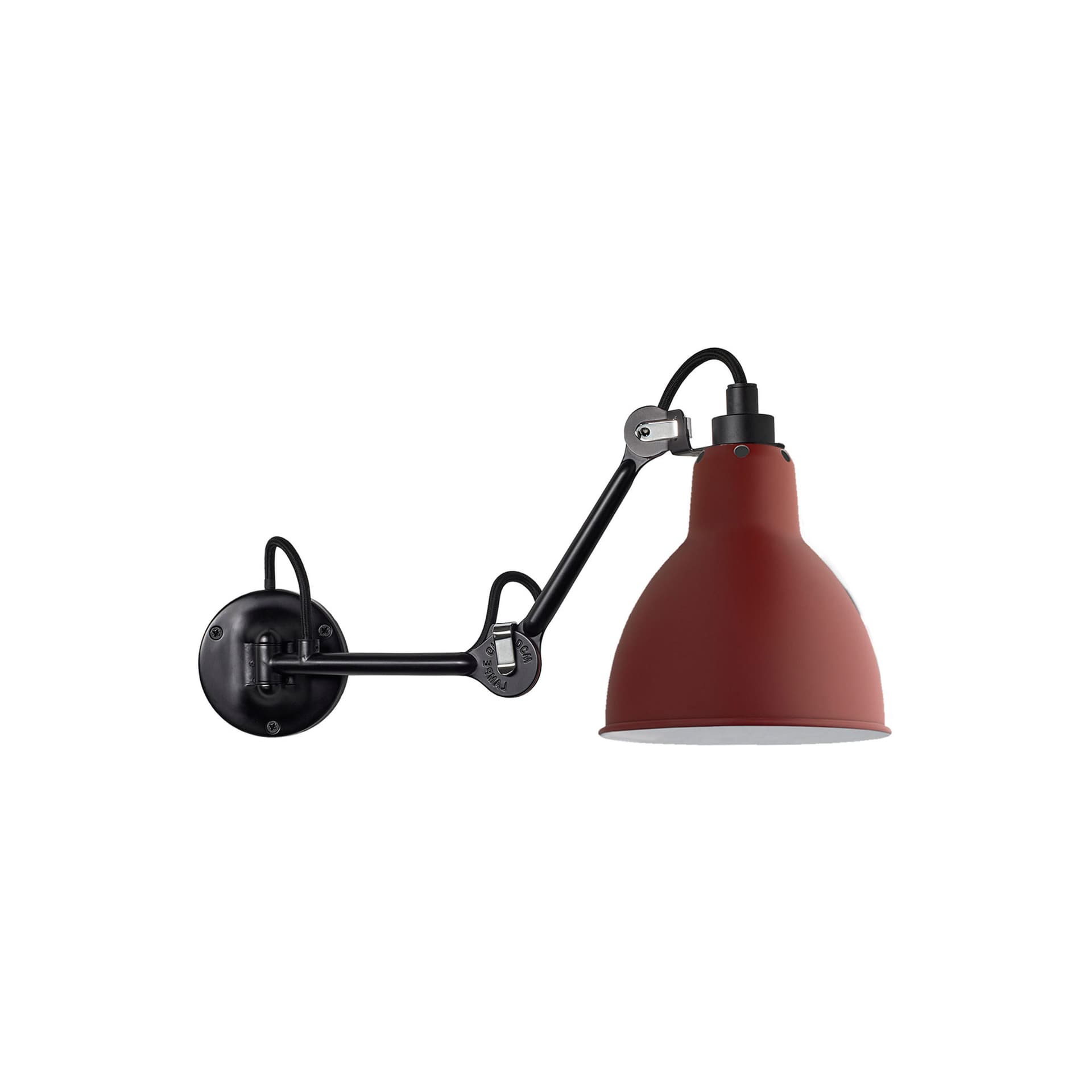 DCWéditions - Lampe Gras No204 - Round, Röd - Sengelamper - Bernard-Albin Gras - Rød - Metall