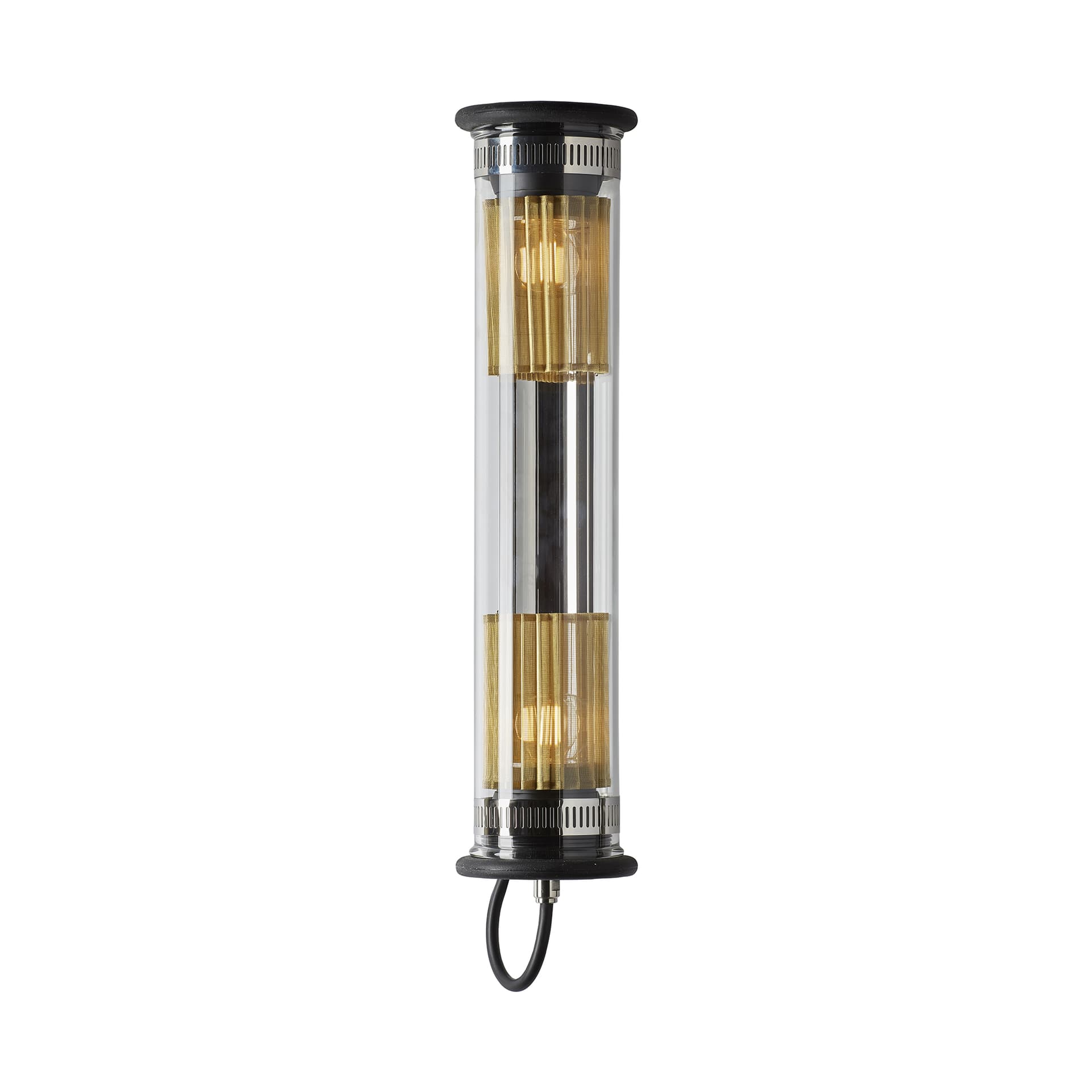 DCWéditions - In The Tube 100-500, Black Stopper, Silver/Gold - Vegglamper - Dominique Perrault,Gaëlle Lauriot - Sølv - Glass/Metall