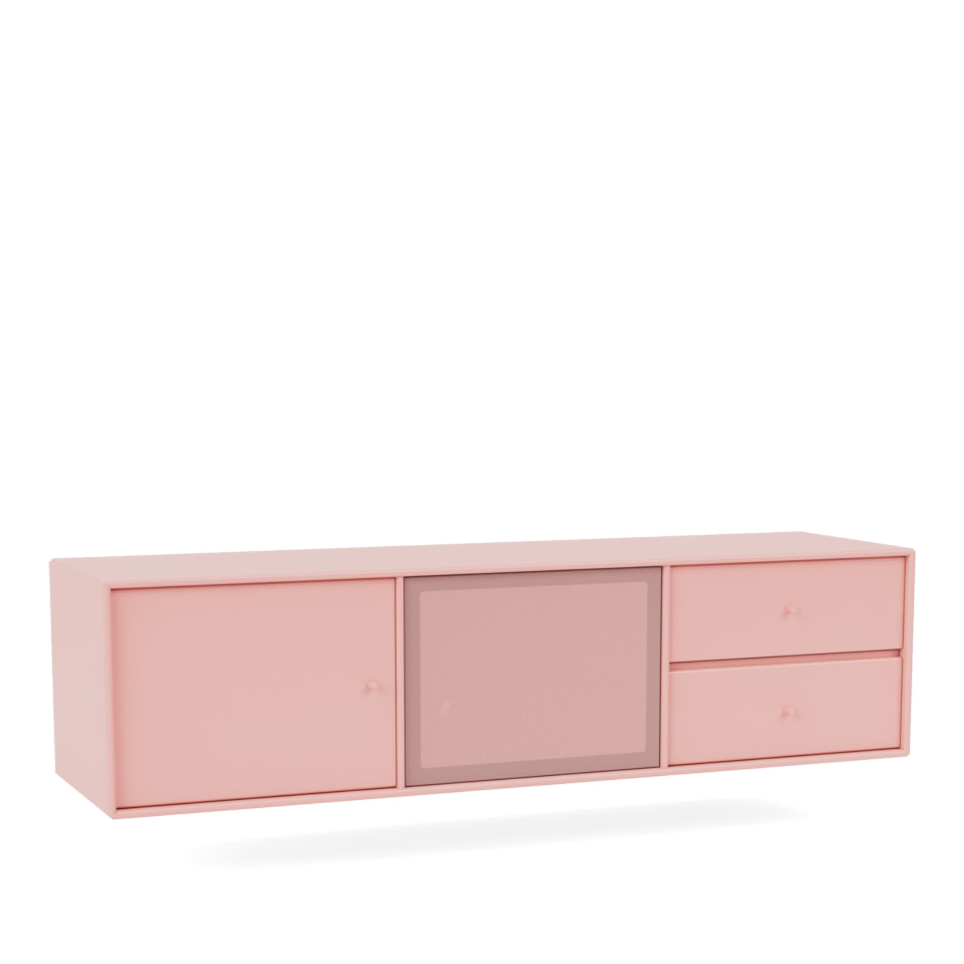 Montana - Octave Vi TV Bench 167-Ruby 04 Suspension Rails - TV-benker - Peter J. Lassen - Rosa - Tre