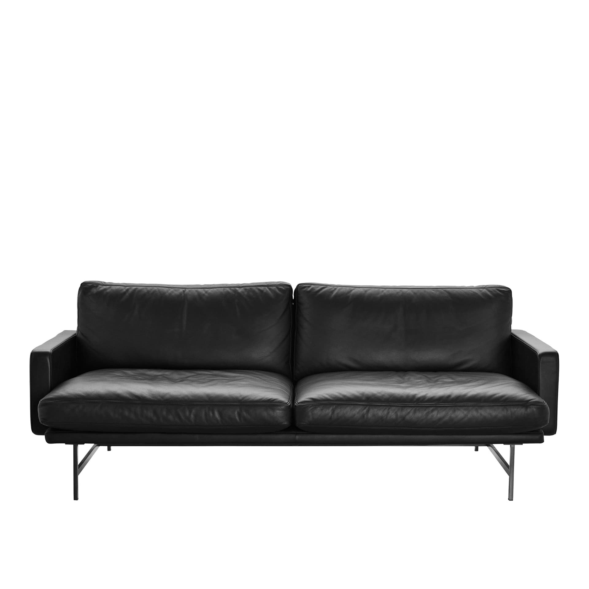 Fritz Hansen - PL112 Lissoni 2-sits, Läder, Elegance Black - Sofaer - Piero Lissoni - Svart