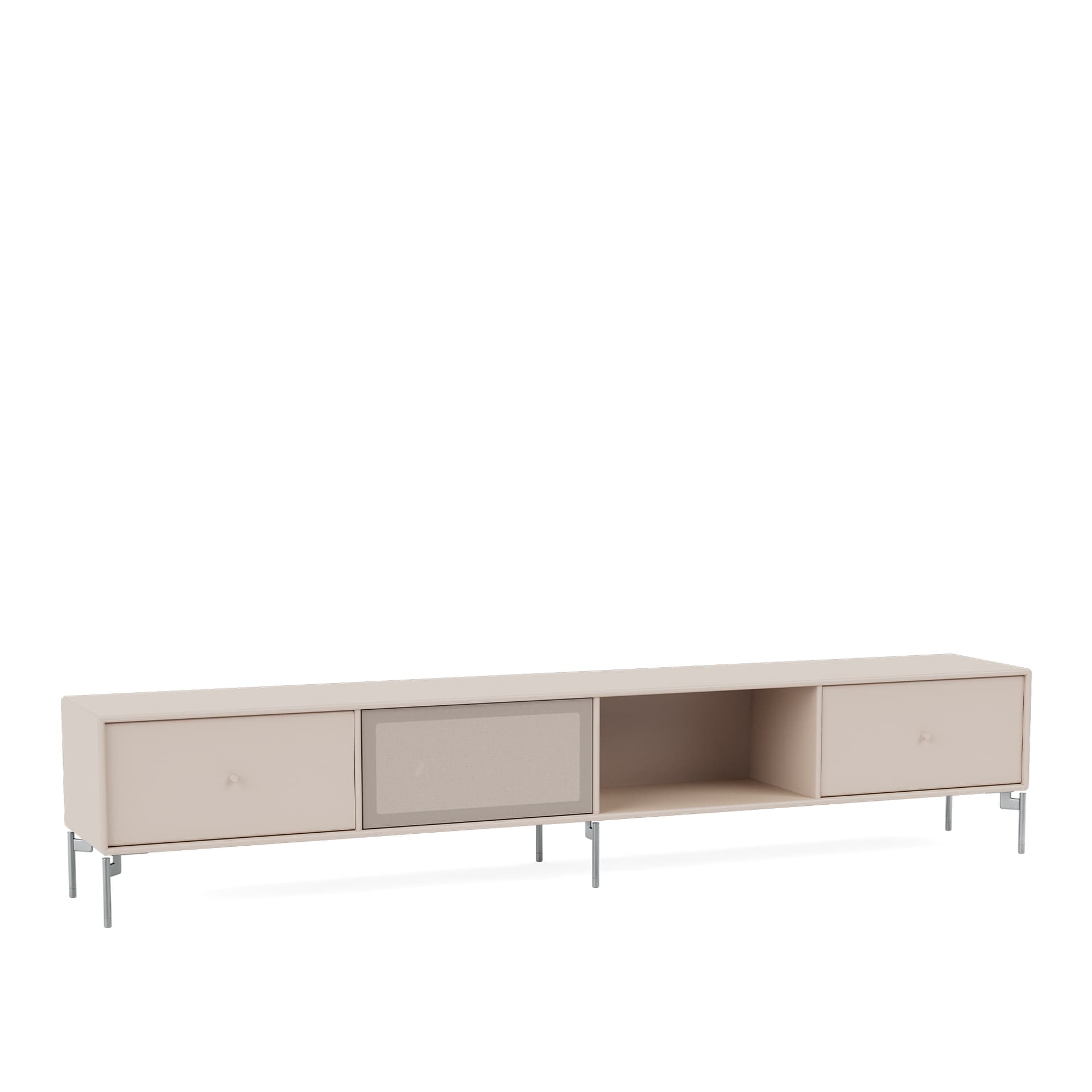 Montana - OCTAVE VII TV Bench, 01-LegsMB126Chrome, 168 Clay - TV-benker - Peter J. Lassen - Beige