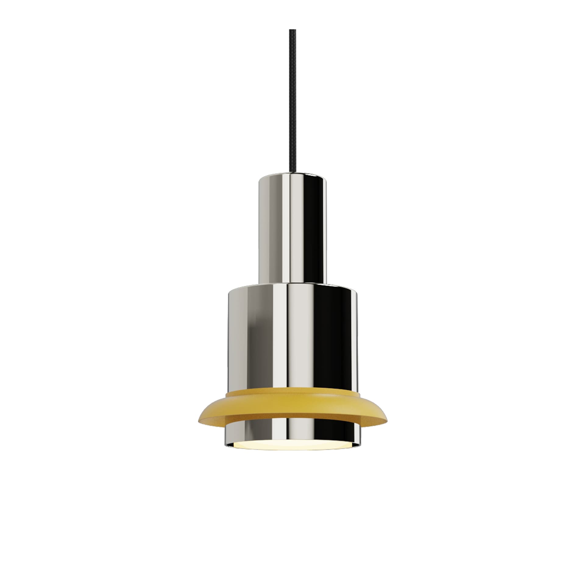 DCW - Chaumont Pendel Ø19xH28 Nickel/Yellow