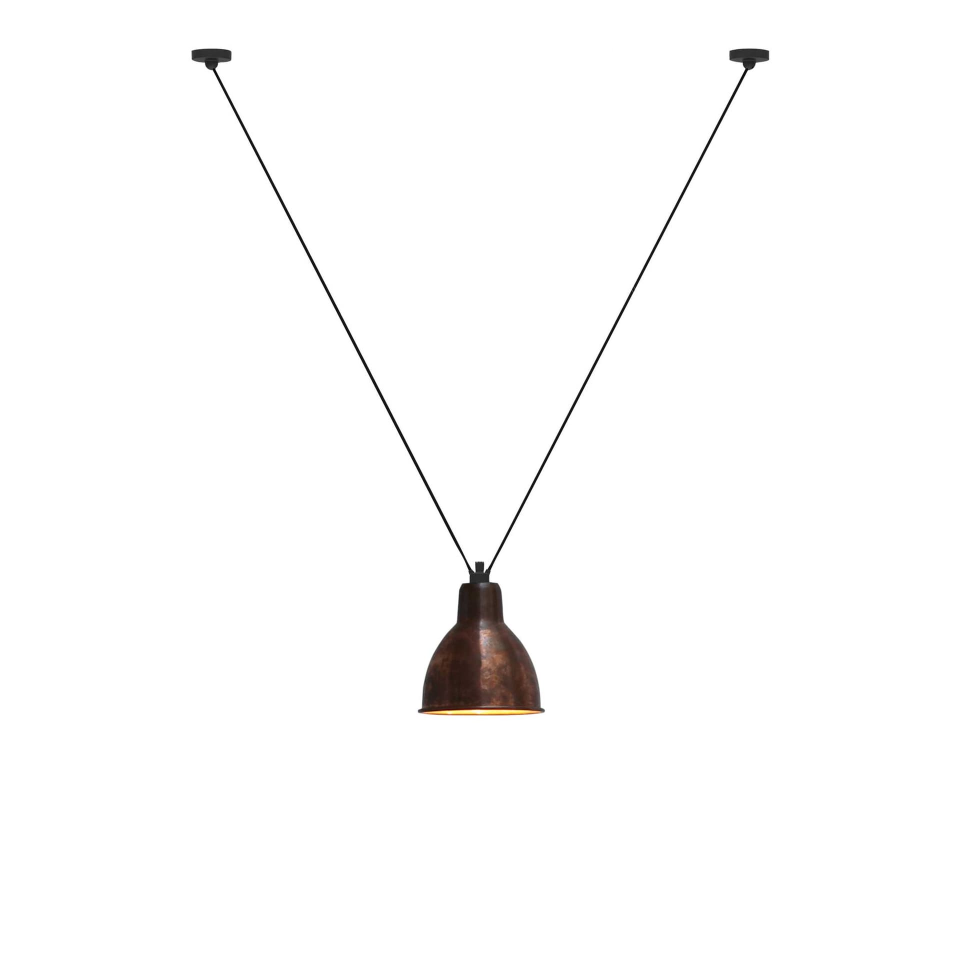 Lampe Gras - 323 XL Pendel Round Raw Copper