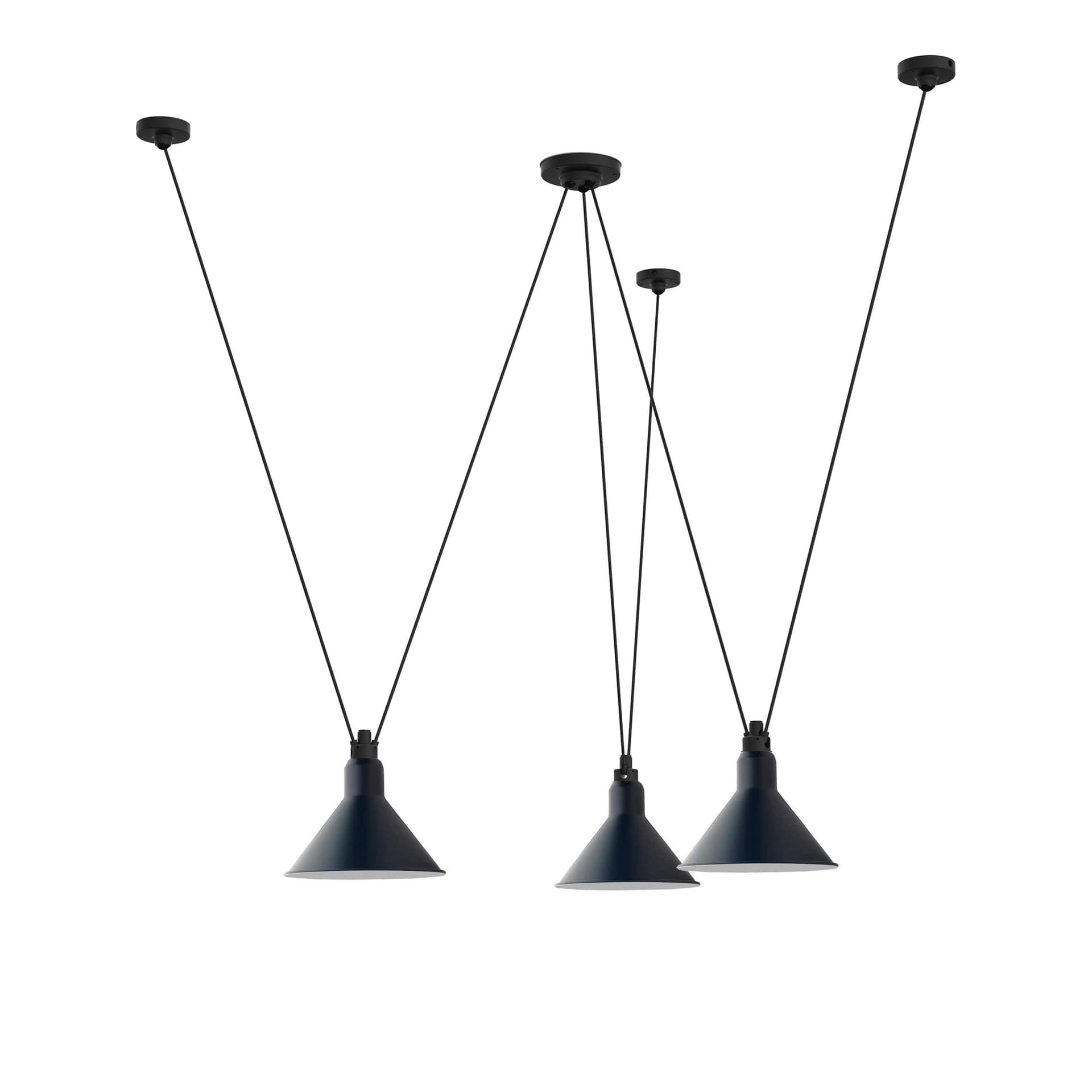DCWéditions - Les Acrobates De Gras 325 XL Conic Blue - Pendellamper - Bernard-Albin Gras - Blå