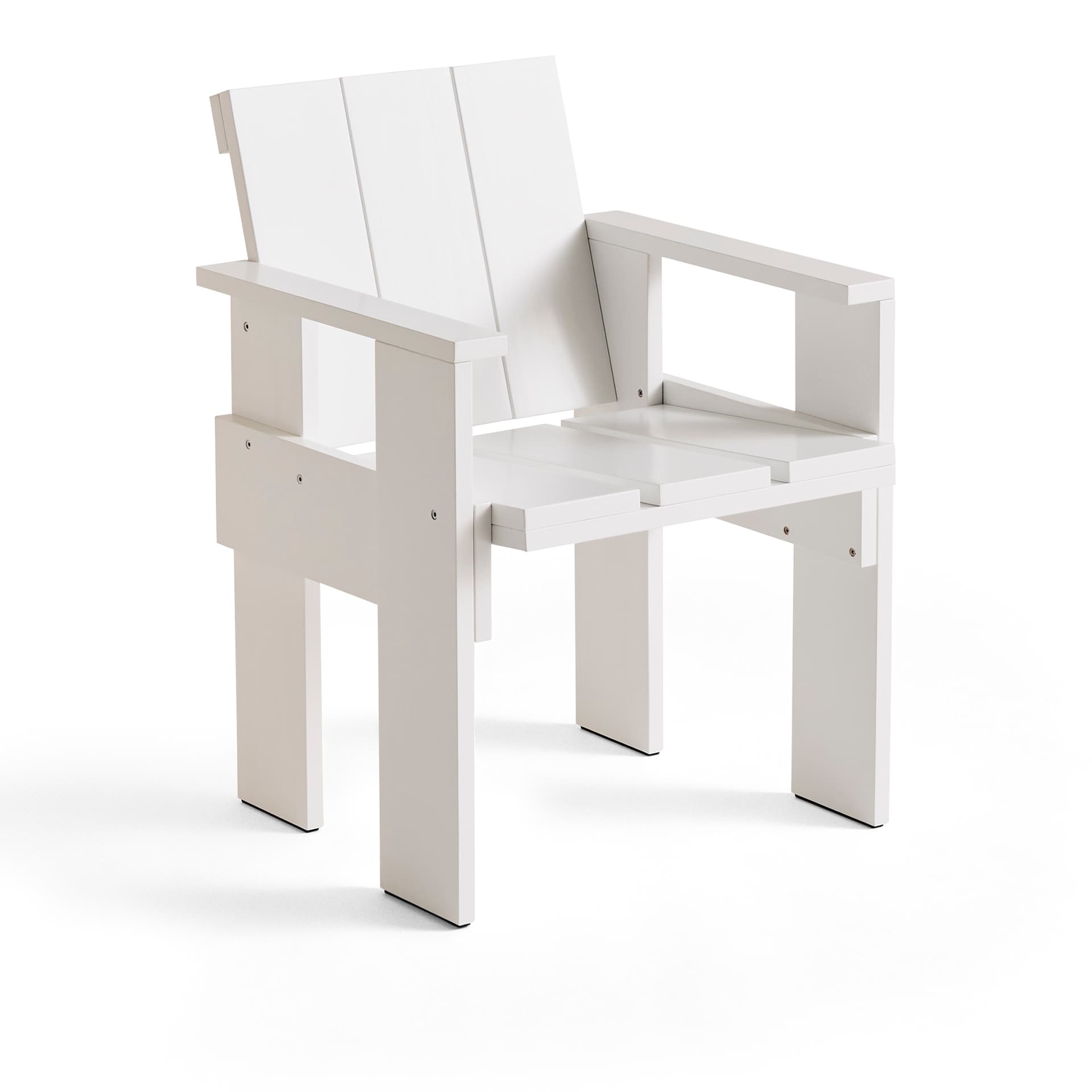 HAY - Crate Dining Chair / White - Utendørs spisebordstoler - Gerrit Rietveld - Hvit - Tre