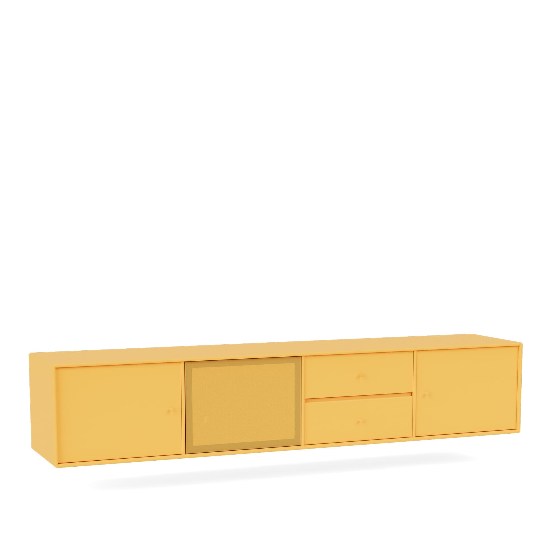 Montana - OCTAVE VIII TV Bench, 04-Suspensionrails, 166 Acacia - TV-benker - Peter J. Lassen - Gul