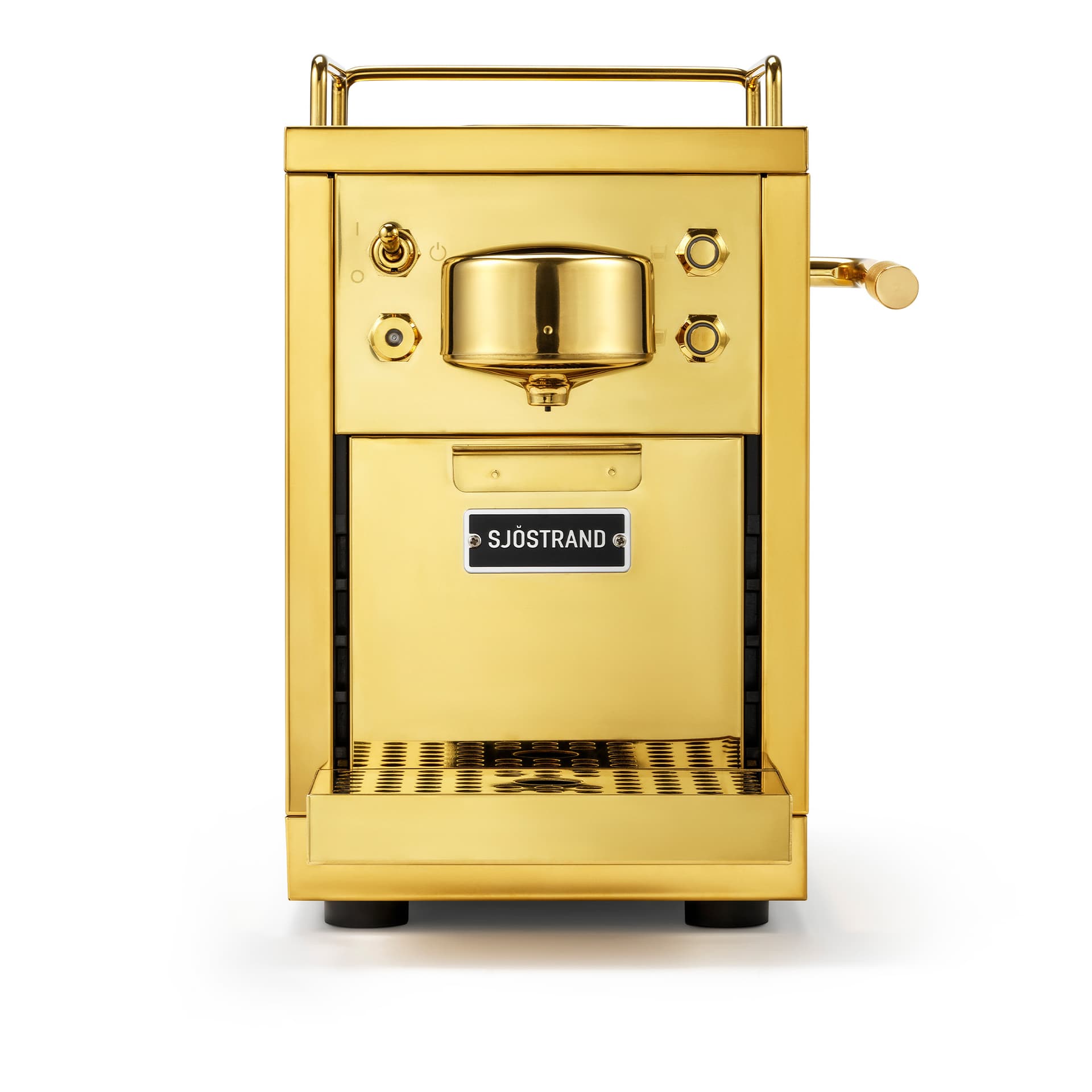 Sjöstrand Coffee - The Original 2 Capsule Machine Brass - Kaffemaskiner & kaffebryggere - Gull