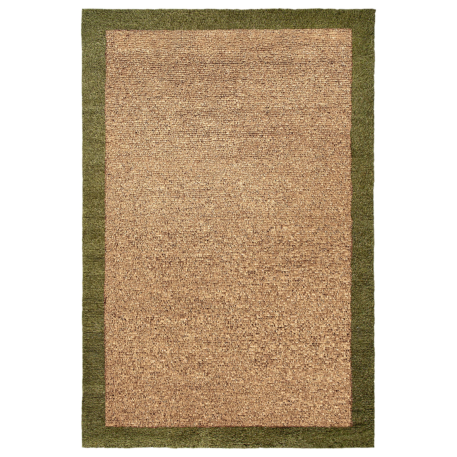Nordic Knots - Ryya 02 - Beige 200 x 300 - Ulltepper - Grønn - Ull