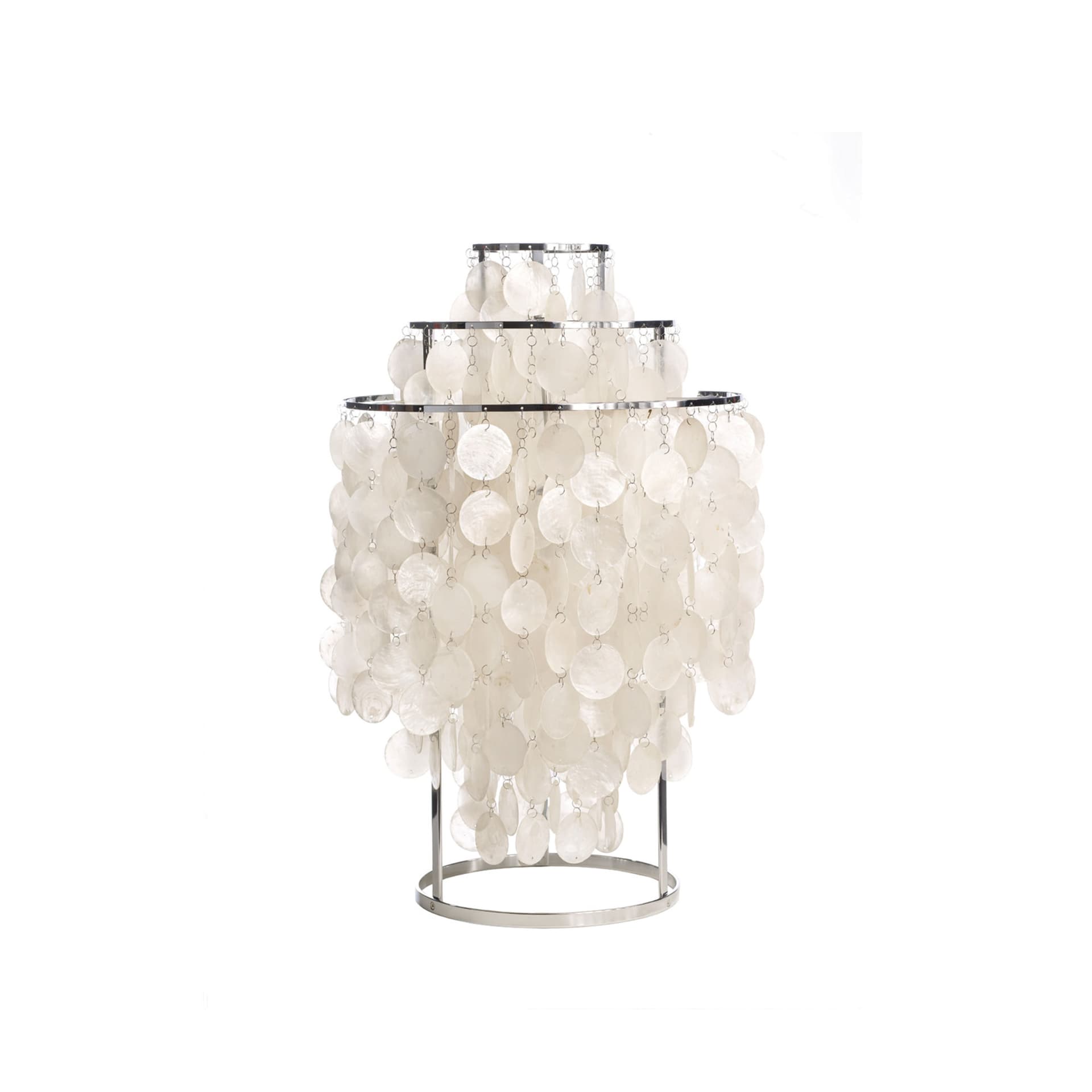 Verpan - FUN 1TM bordlampe, krom, høyde 65 cm, skjell