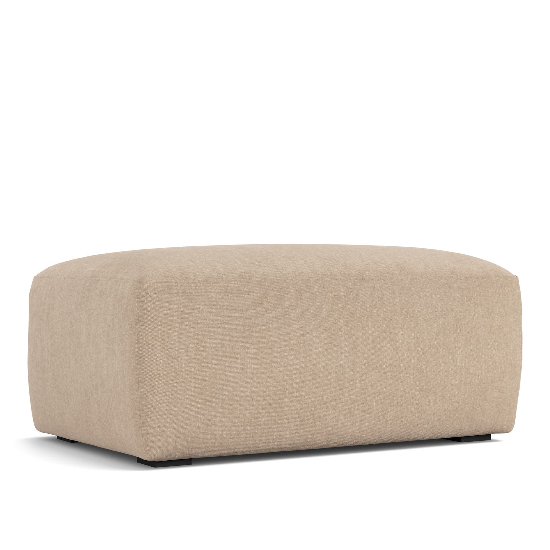 NOGA - Brick ottoman fotpall shadow beige 11 - Skamler & Taburetter - Beige - Tekstilmateriale