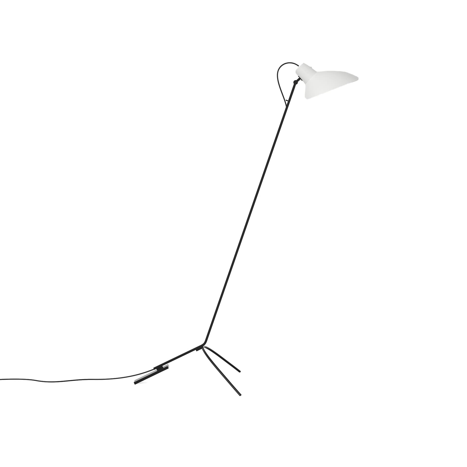Astep - VV Cinquanta Floor, Black Frame, White Reflector - Skjermlamper - Vittoriano Viganò - Hvit