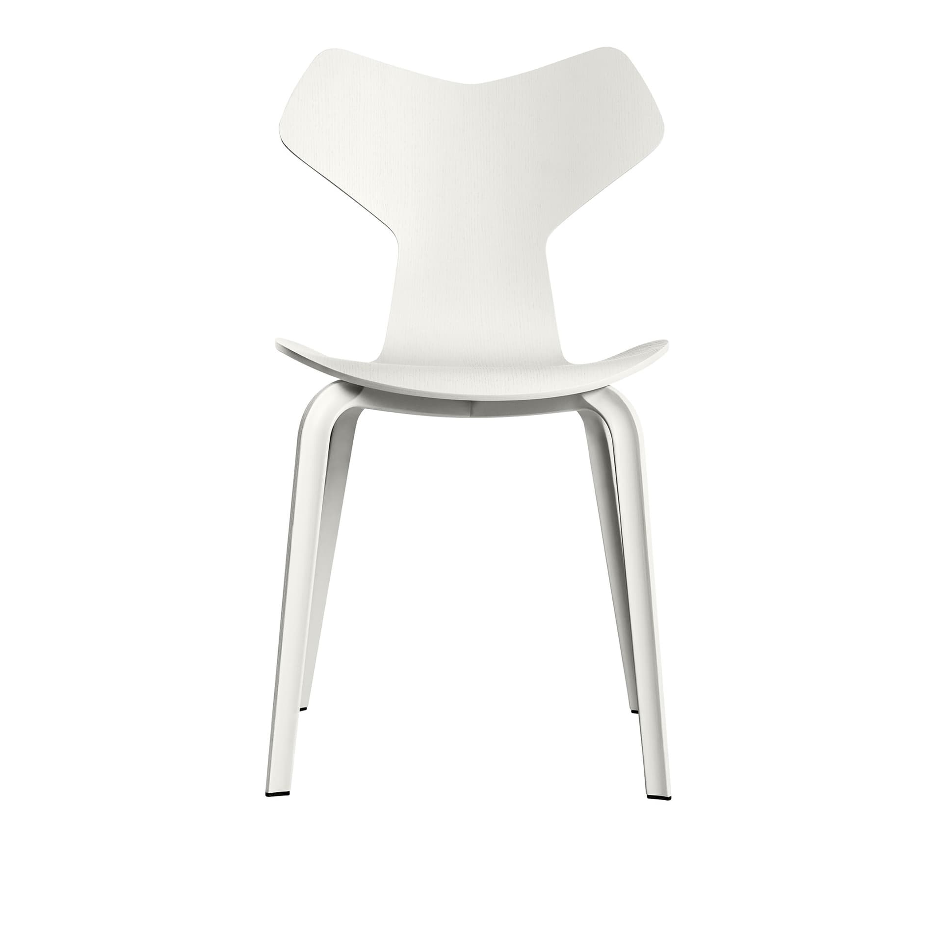 Fritz Hansen - 4130 Grand Prix, Vit askfanér - Spisestoler - Arne Jacobsen - Hvit - Metall/Tre