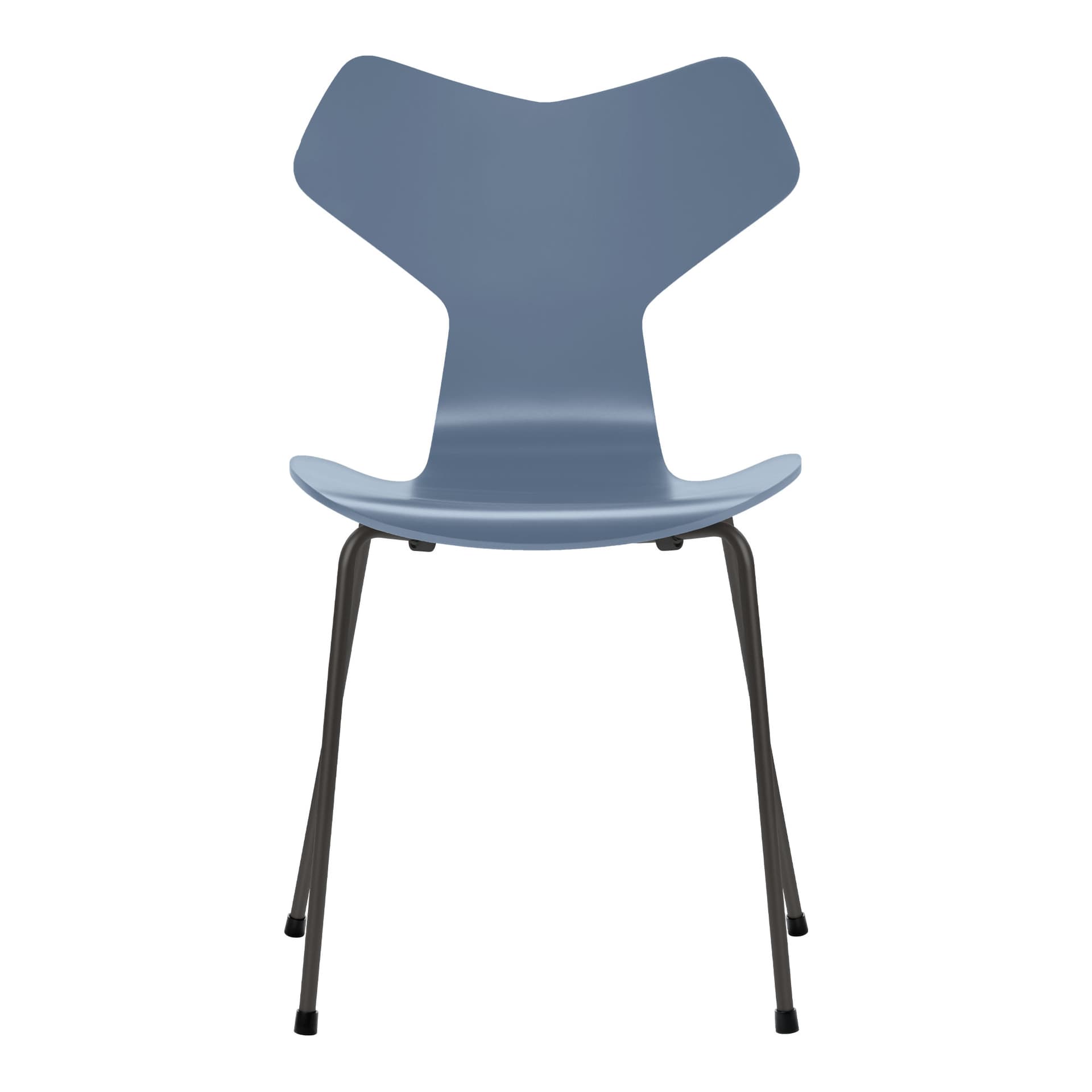 Fritz Hansen - Grand Prix 3130 Dusk Blue Lackad/Warm Graphite - Spisestoler - Arne Jacobsen - Blå - Metall/Tre