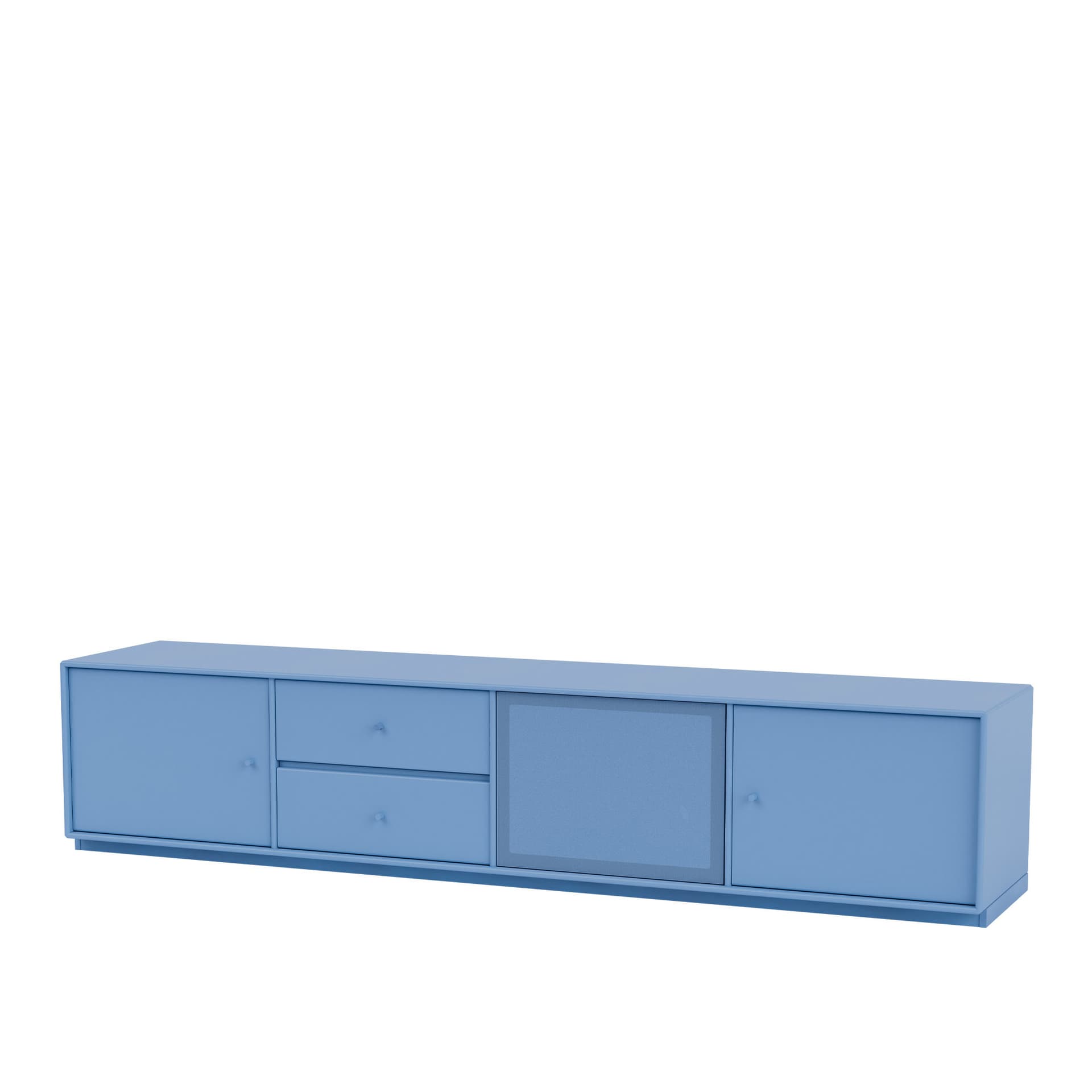 Montana - Octave Viii TV Bench 154-Azure 06 Plinth 3 cm - TV-benker - Peter J. Lassen - Blå - Tre