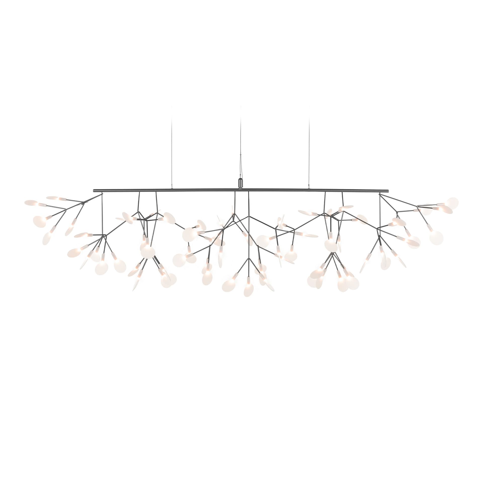 Moooi - Heracleum III Linear Nickel - Lysekroner - Bertjan Pot - Sølv