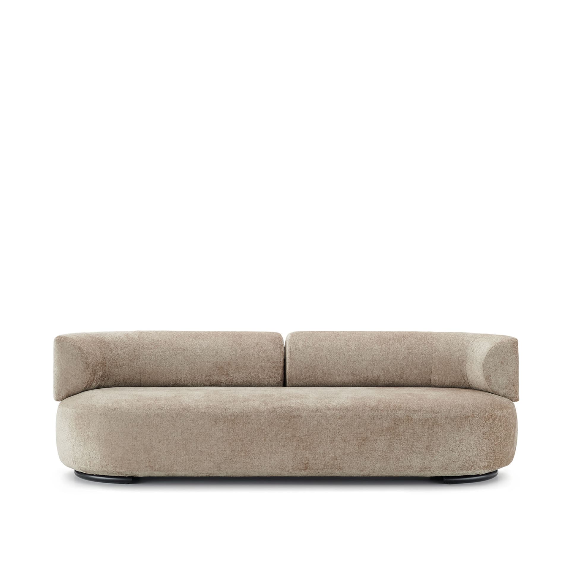 Kartell - K-Waiting Sofa Chenille Beige - Sofaer - Rodolfo Dordoni - Beige - Metall/Tekstilmateriale/Plast