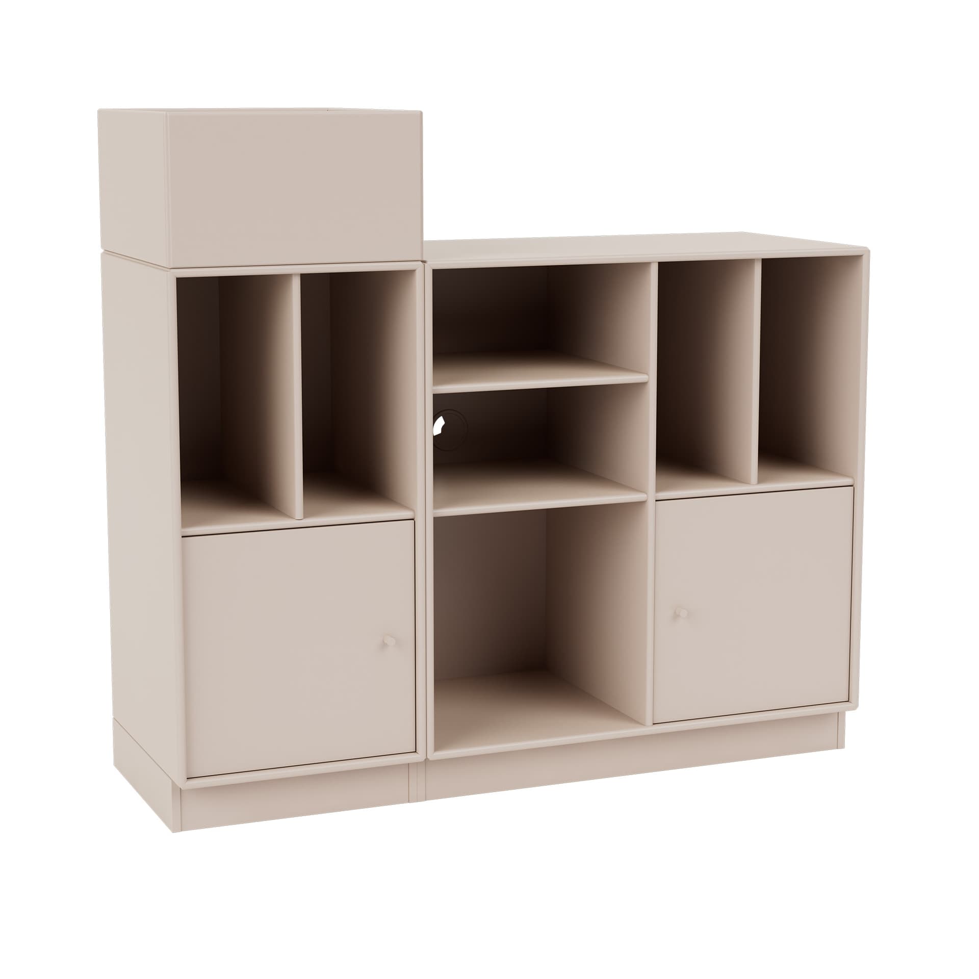 Montana - SPIN III Vinyl Storage, 07-Plinth 7 cm, 168 Clay - Oppbevaringsskap - Peter J. Lassen - Beige
