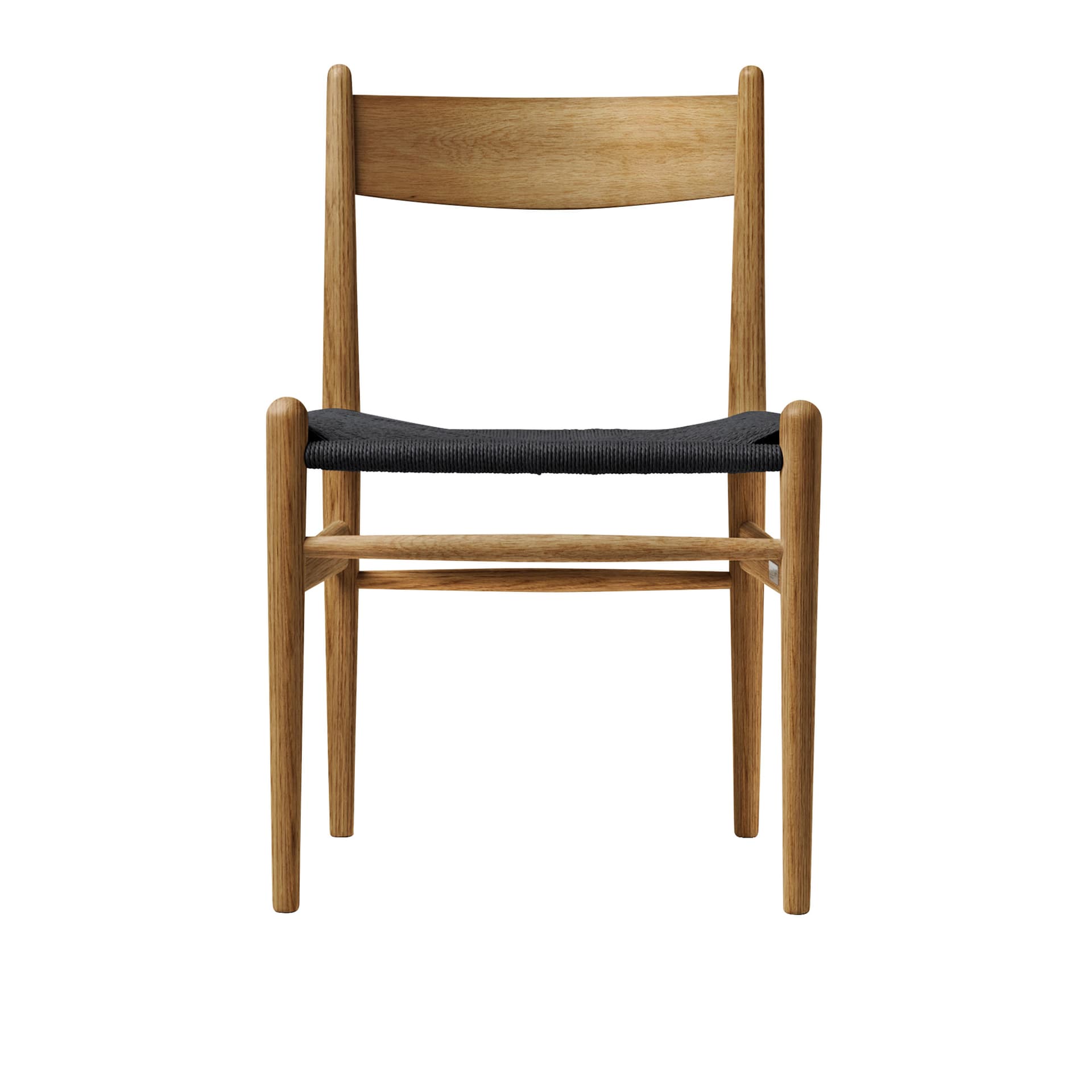 Carl Hansen - CH36, Oljad Ek, Svartflätat papperssnöre - Spisestoler - Hans J. Wegner - Tre farget - Papir/Tre