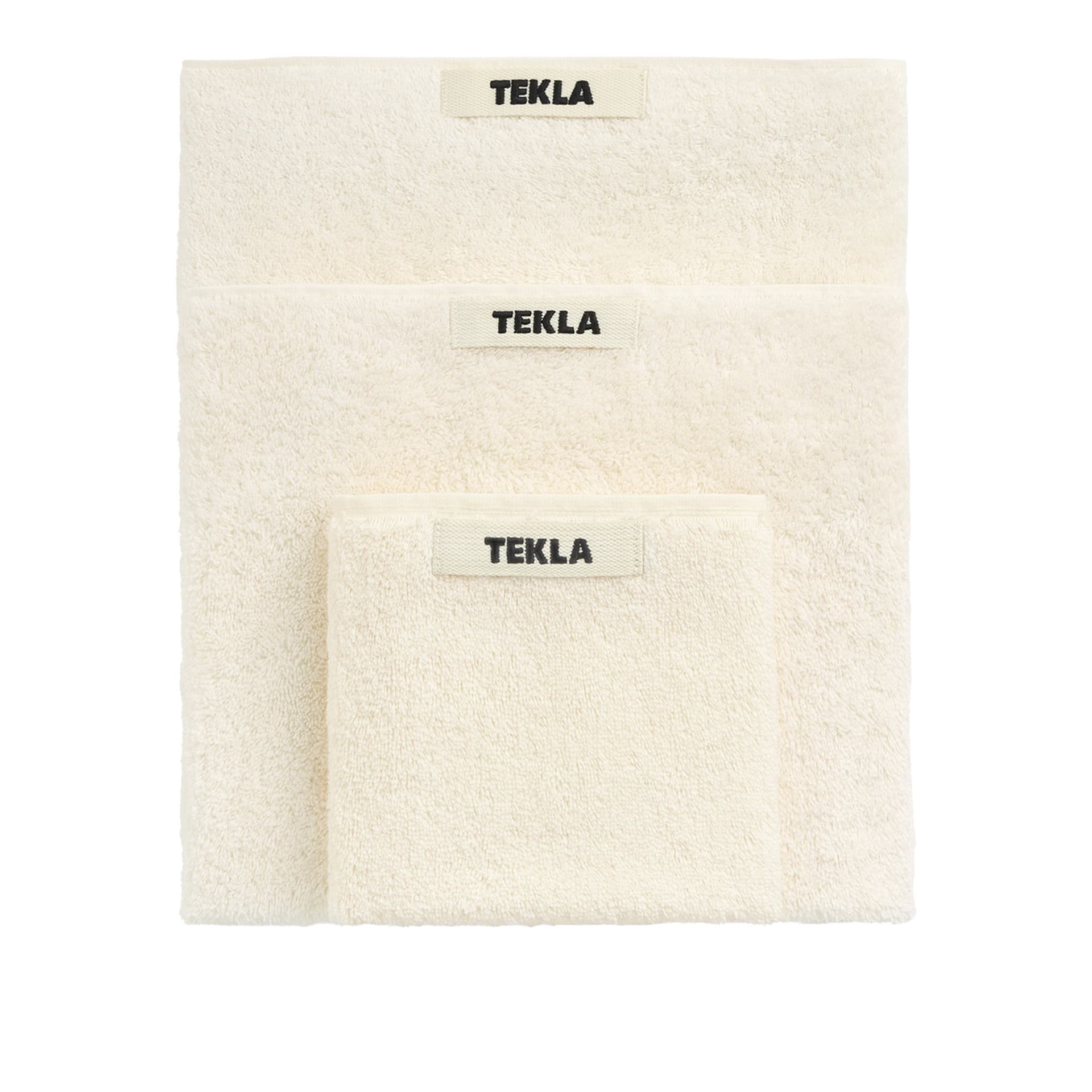 Tekla - Bath Sheet 100x150, Ivory - Håndklær og badehåndklær - Beige