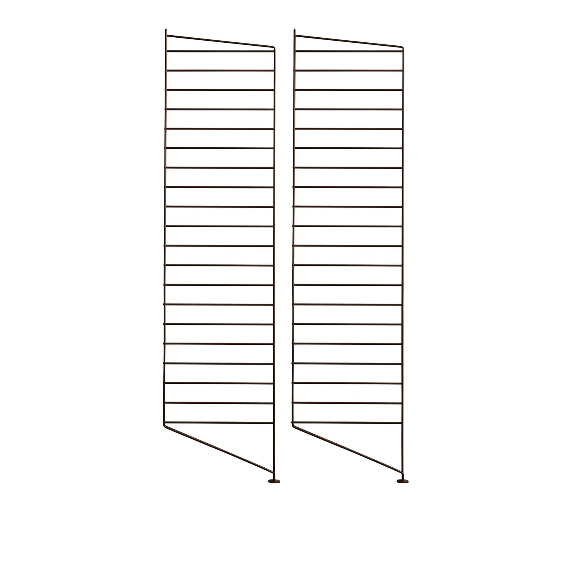 String - Gulvgavl 115x30cm 2-pack brun - Hyller & Hyllesystem