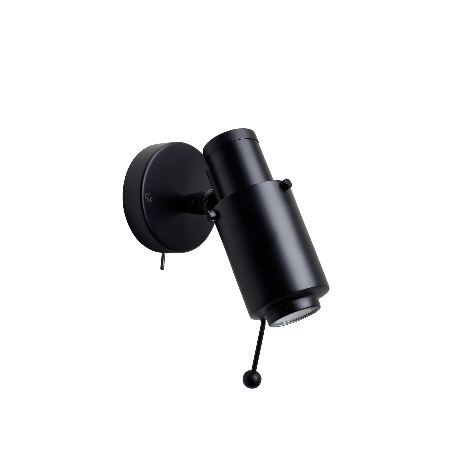 DCW - Biny Spot LED m/Bryter & Stang Svart/Svart