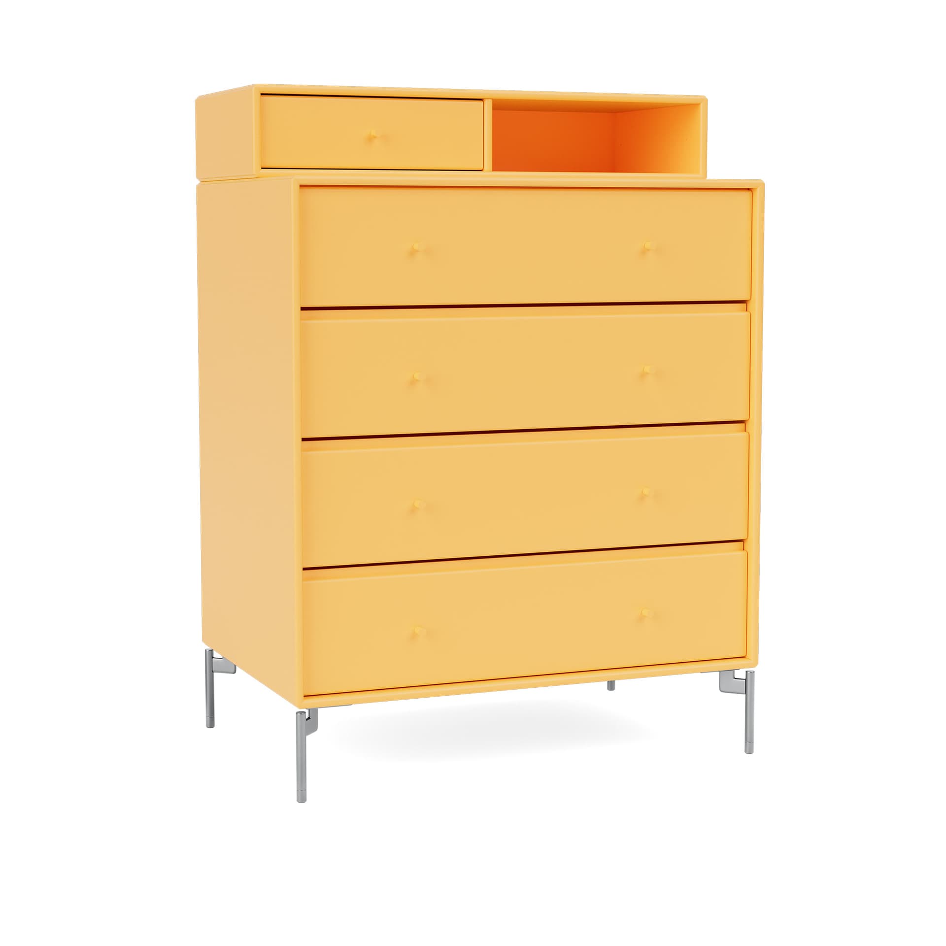 Montana - Keep Chest Of Drawers 166-Acacia Matt Chrome - Skjenker - Peter J. Lassen - Gul - Tre