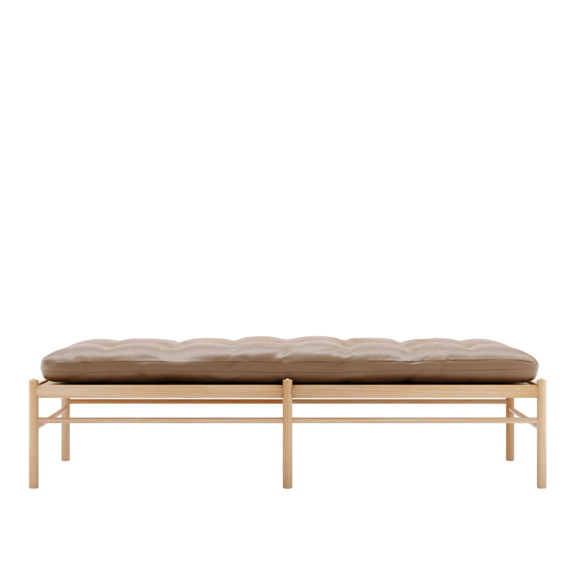 Carl Hansen - OW150, Oljad Ek, Lädergrupp C Sif - 91 - Dagsenger - Ole Wanscher - Brun