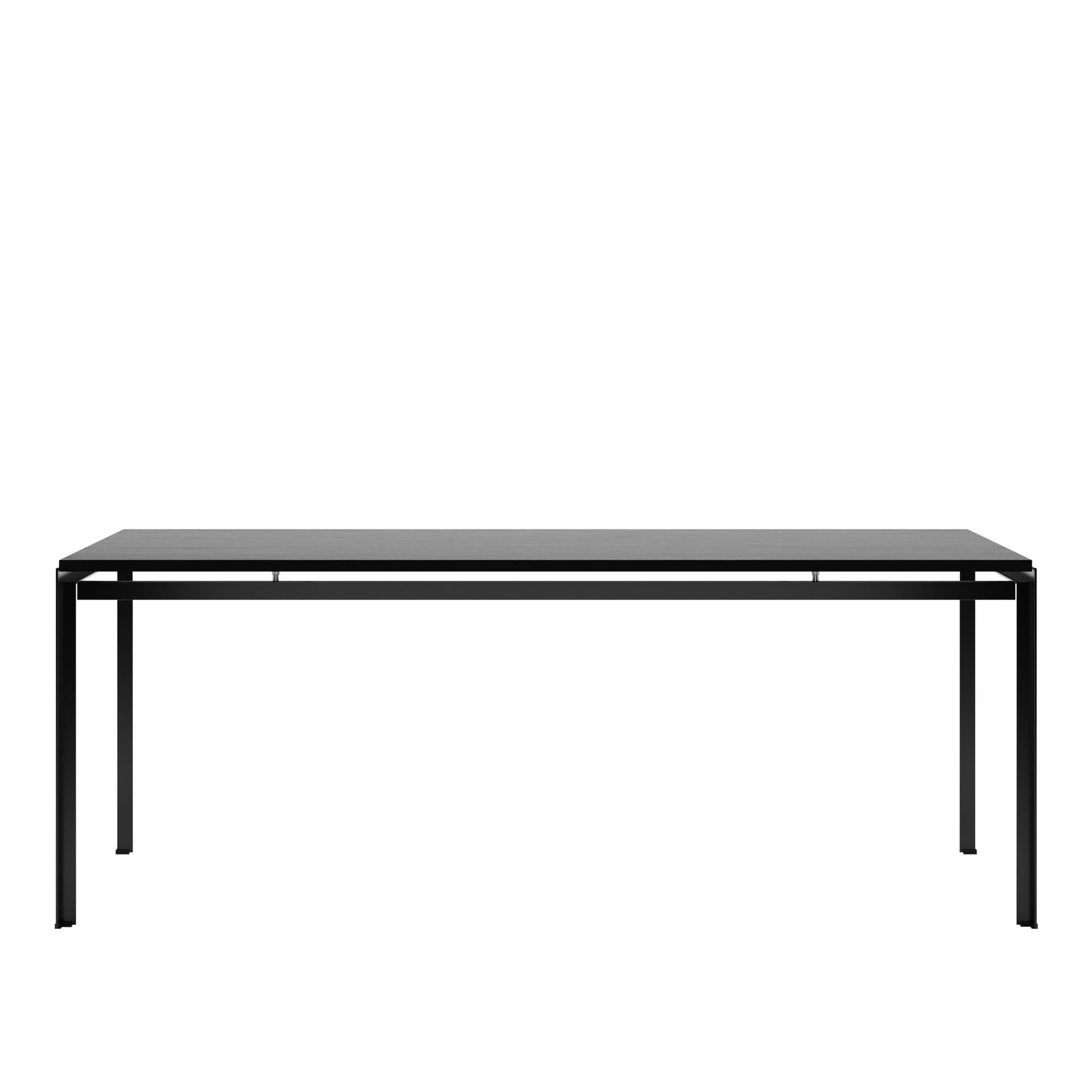 Carl Hansen - PK52 - Proffessorsbordet, Svartlackad Ek, Svart pulverlack - Skrivebord - Poul Kjærholm - Svart - Metall/Tre