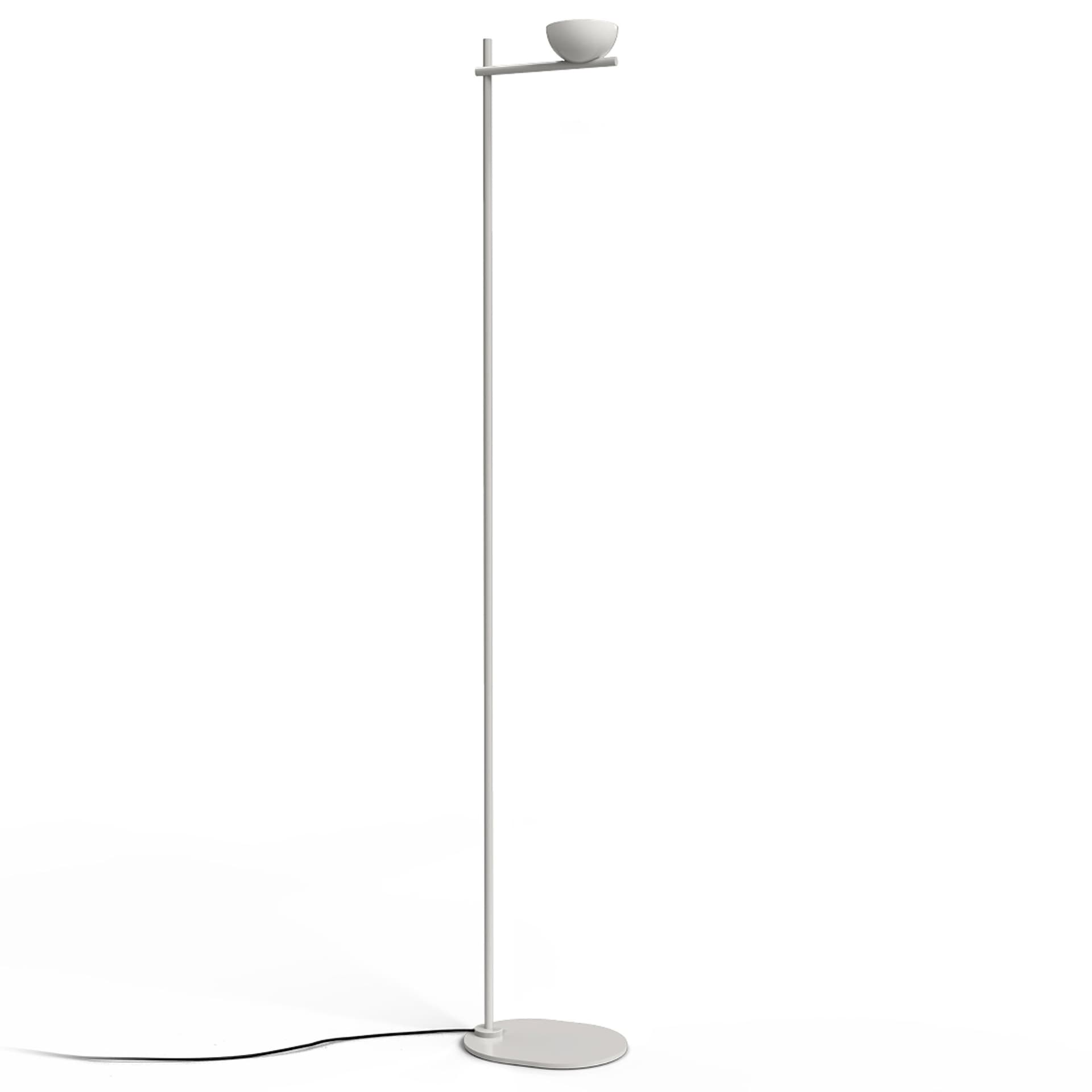 Stilnovo - Nido gulvlampe polished white / textured white - Leselamper - Hvit - Metall