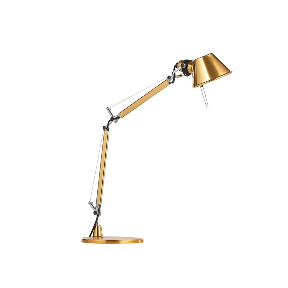 Artemide - Tolomeo Micro Skrivbordslampa, Guld - Skrivebordslamper - Giancarlo Fassina,Michele De Lucchi - Gull