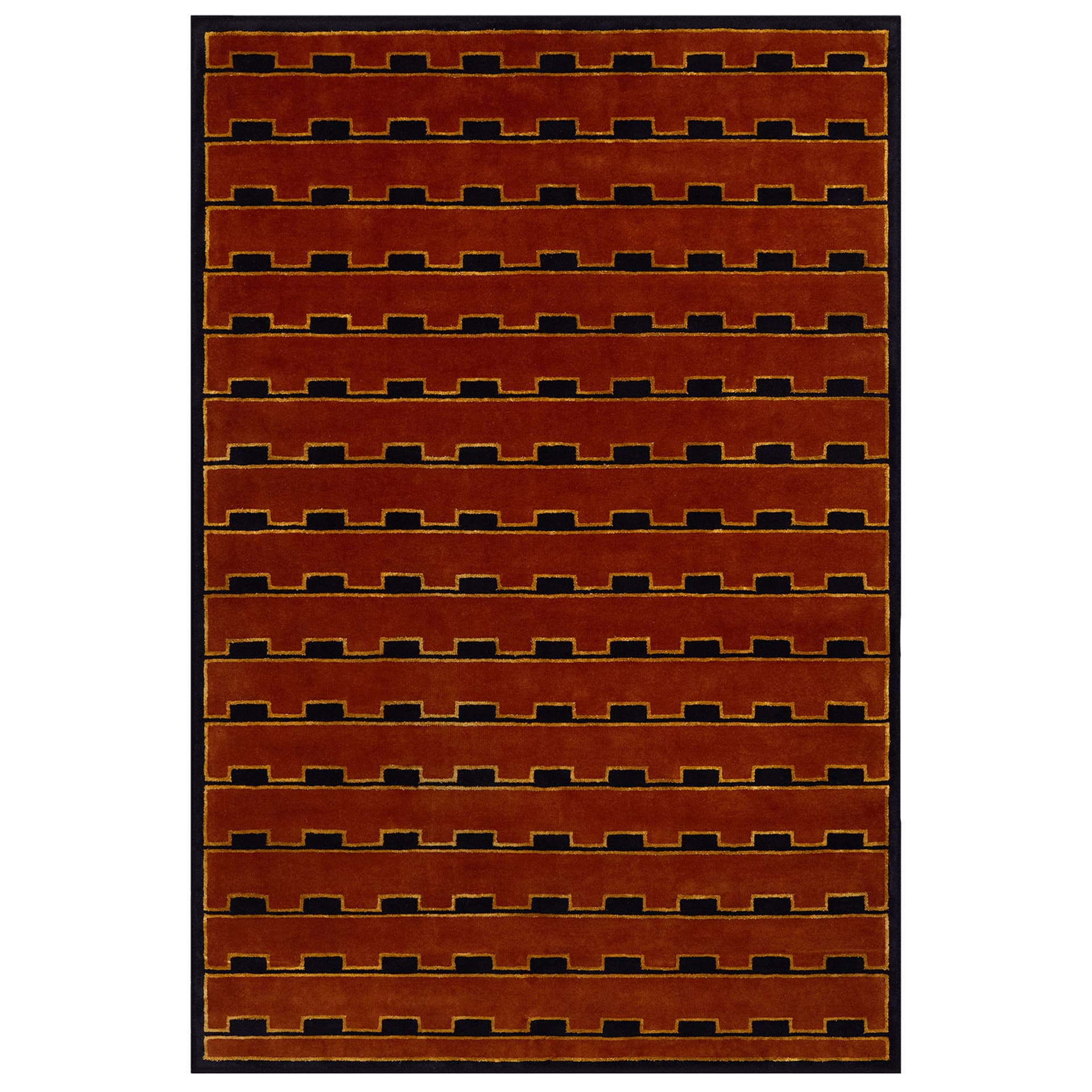 Nordic Knots - Gild 02 - Red 200 x 300 cm - Mønstrede tepper - Rød - Ull