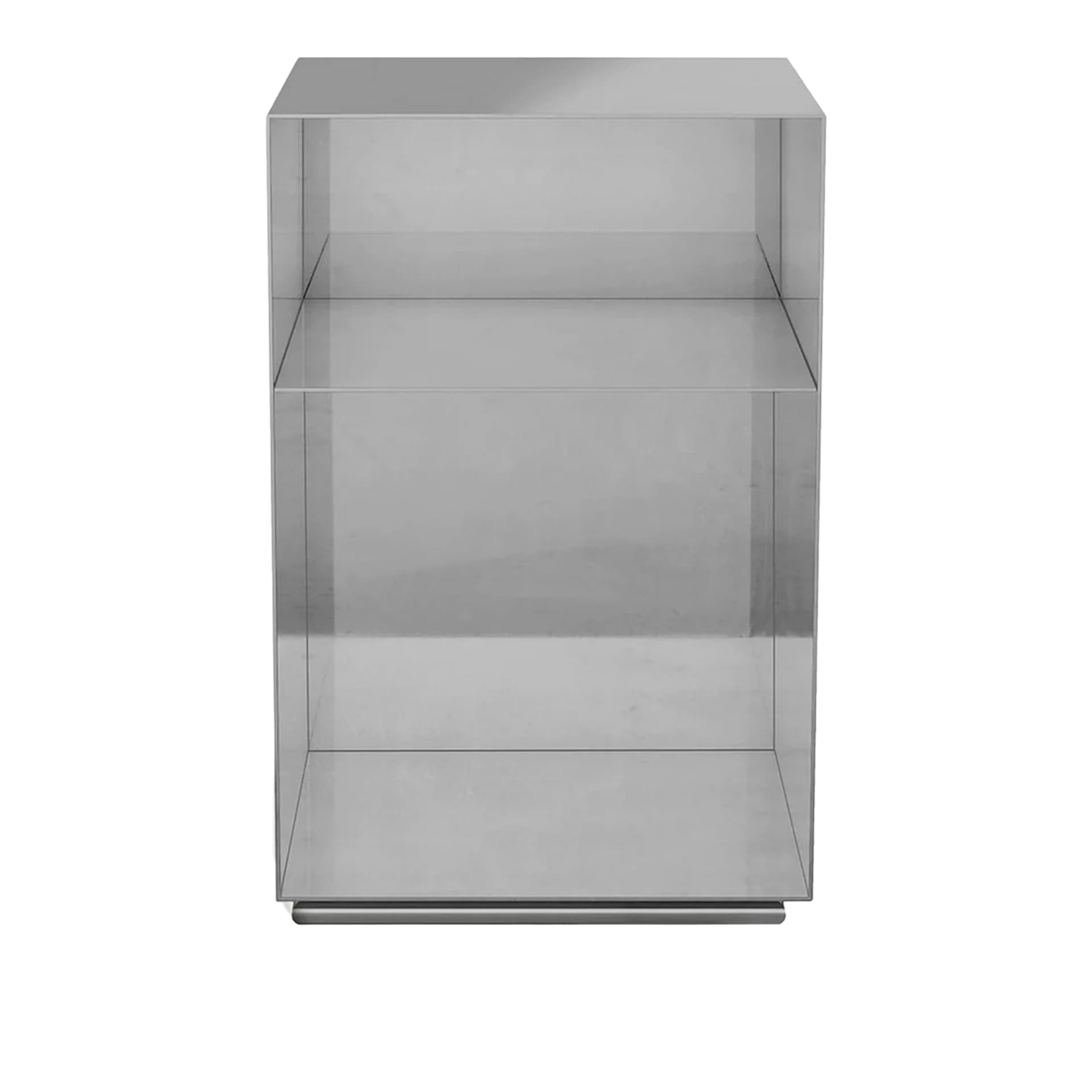 Carpe Diem Beds - Holme Bedside Table Chrome 37X37X60 cm - Nattbord - Sølv - Metall