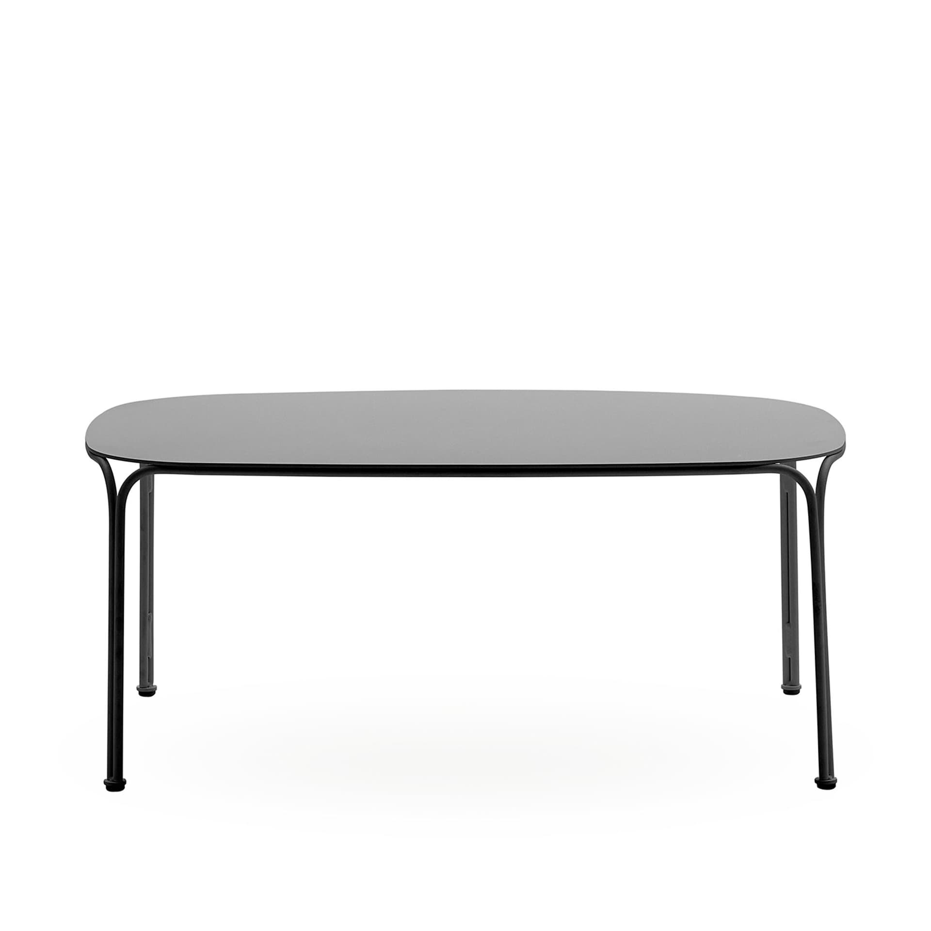 Kartell - Hiray Side Table H38 Black - Utendørs småbord & sidebord - Ludovica + Roberto Palomba - Svart - Metall