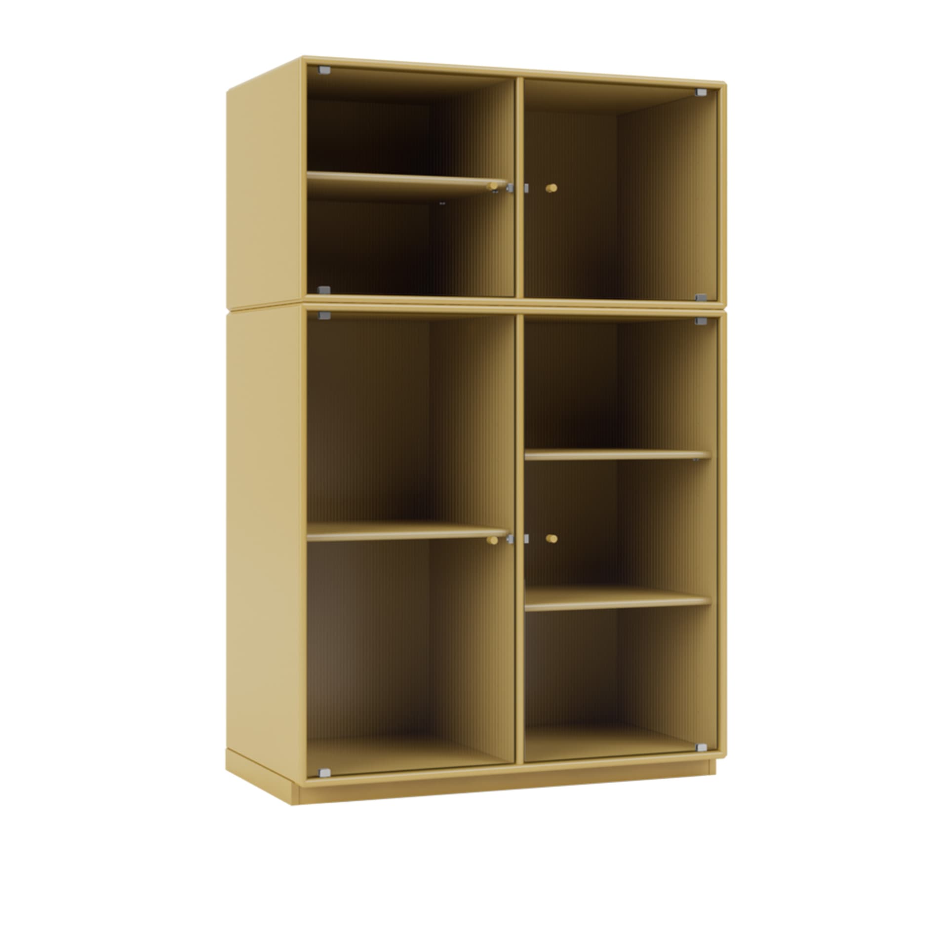 Montana - Ripple Iii – Vitrine Cabinet 157-Cumin 06 Plinth 3 cm - Vitrineskap - Peter J. Lassen - Gul - Tre