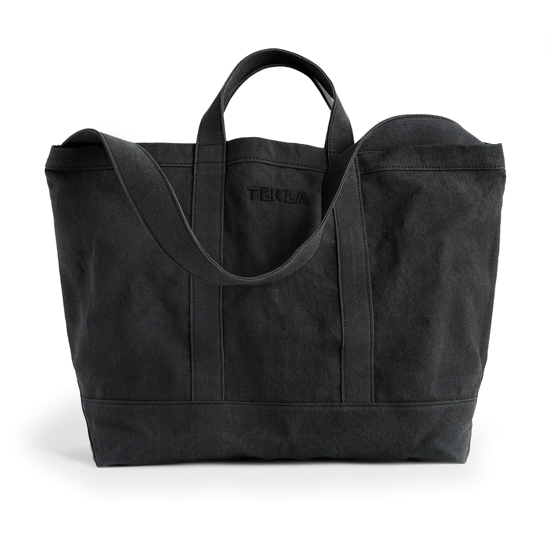 Tekla - Strandveske - Black Sand - Annet tilbehør - Beige,Svart - Bomull