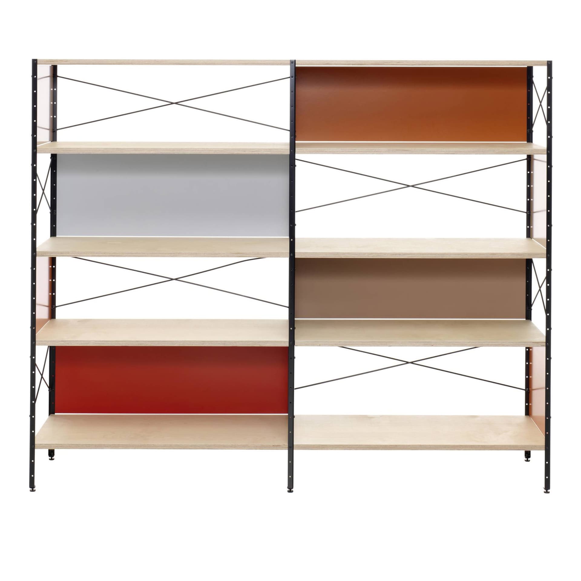 Vitra - Eames Storage Unit ESU hylle 4 hyller - Hyller - Brun - Metall/Tre
