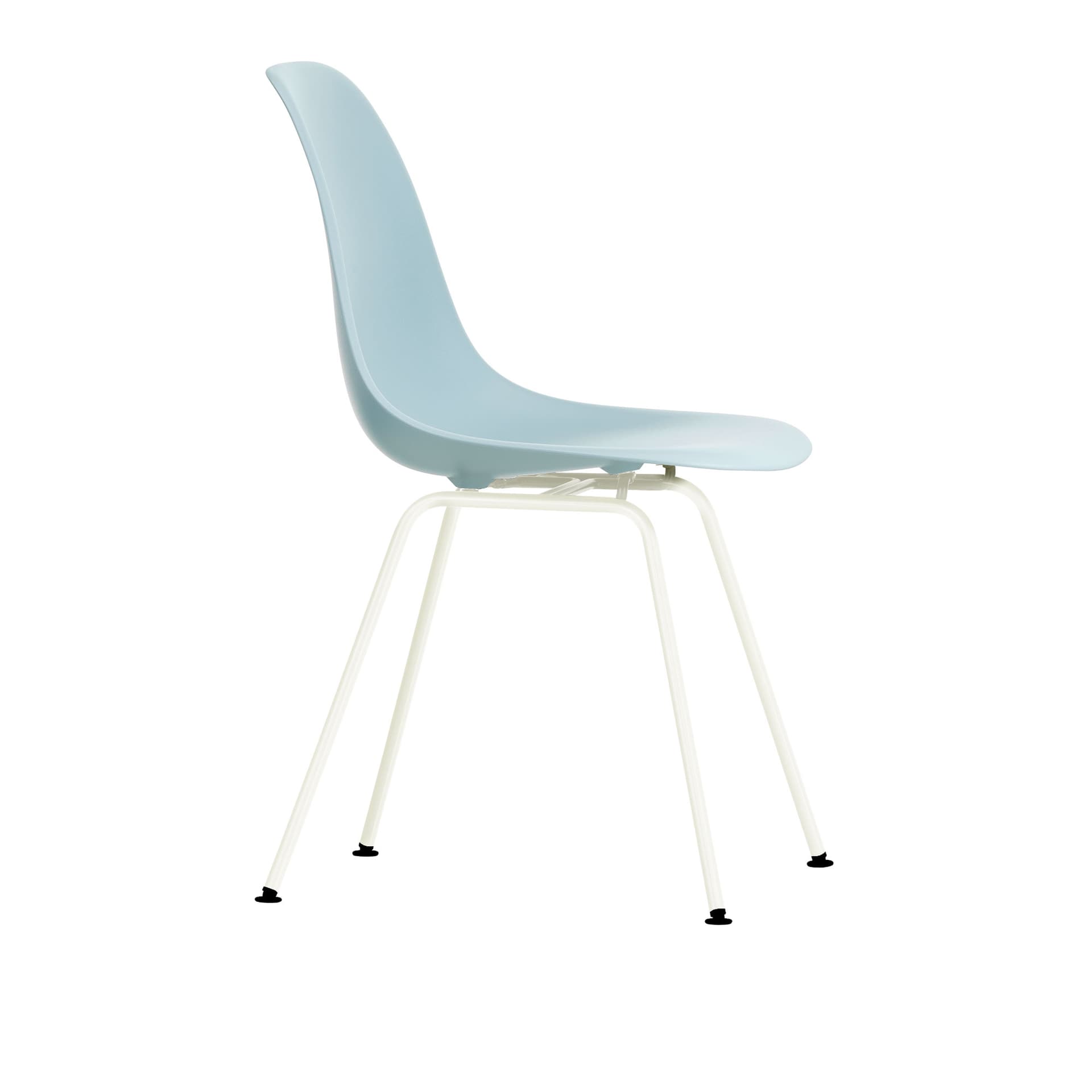 Vitra - Eames Plastic Chair DSX - 23 Ice Grey - White Base - Spisestoler - Charles & Ray Eames - Grå - Metall/Plast