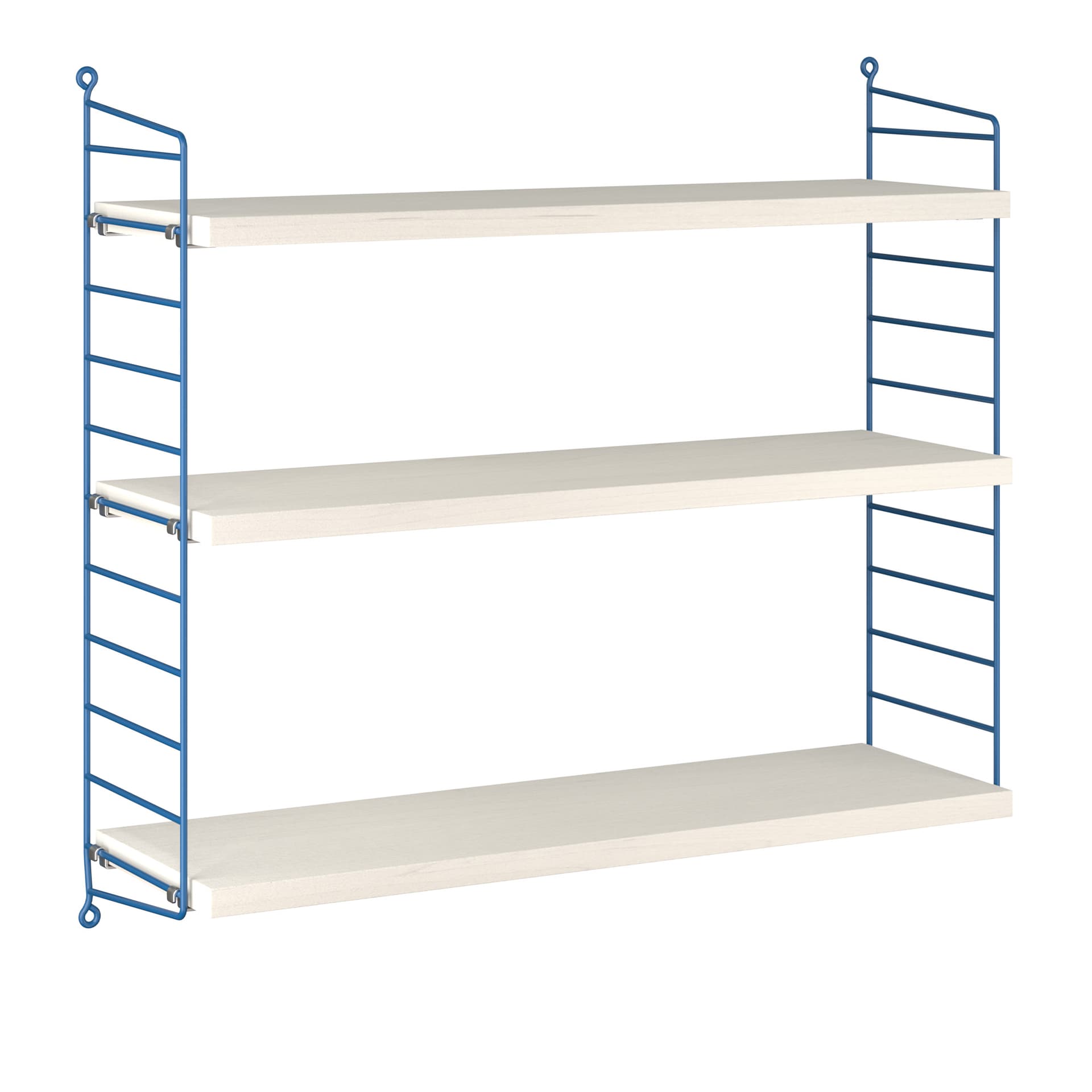 String - String 1949-2024 Shelf - Vegghyller - Nils Strinning - Hvit,Blå - Metall/Tre