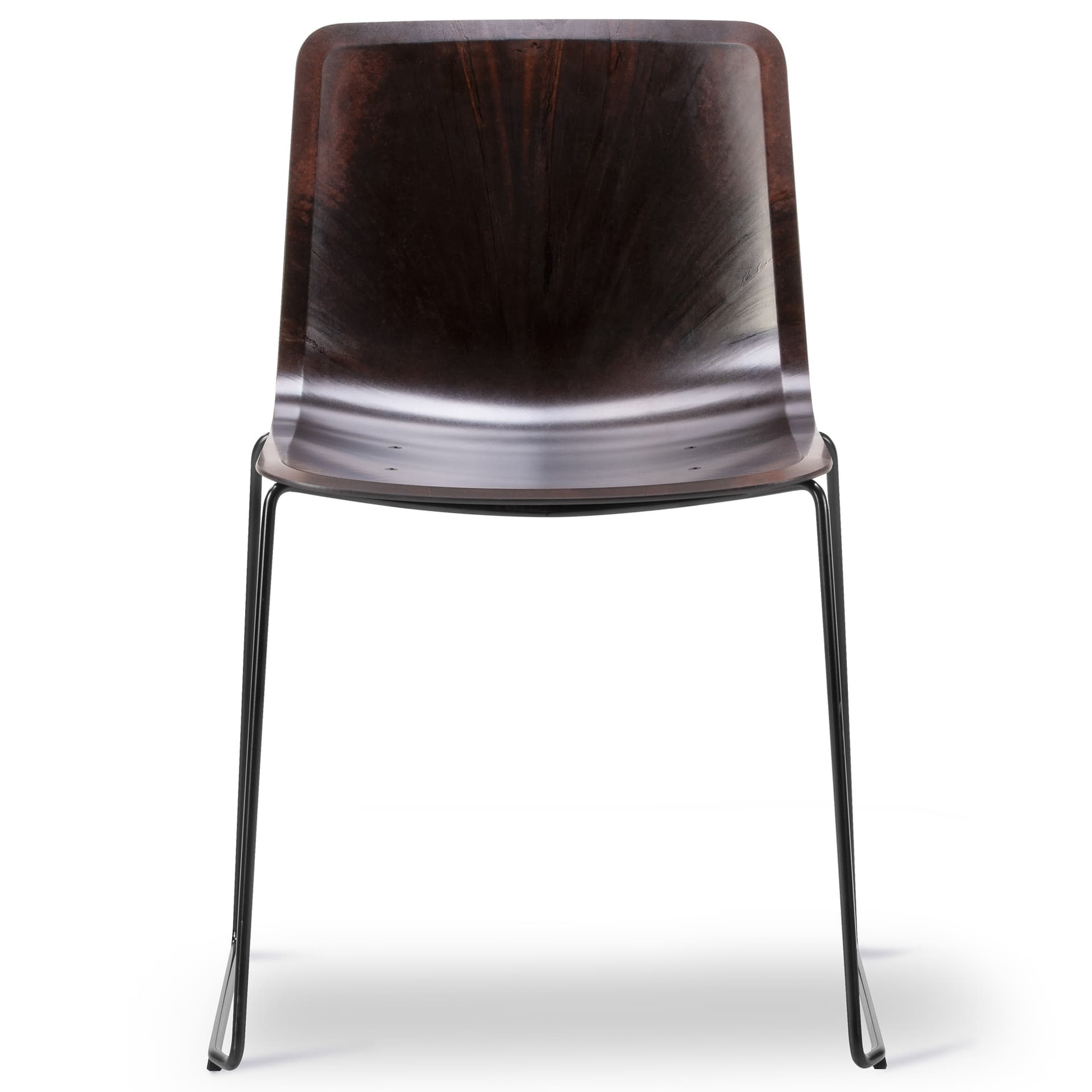 Fredericia Furniture - Pato Paper Sledge Chair - Papershell - Black - Spisestoler - Welling/Ludvik - Svart