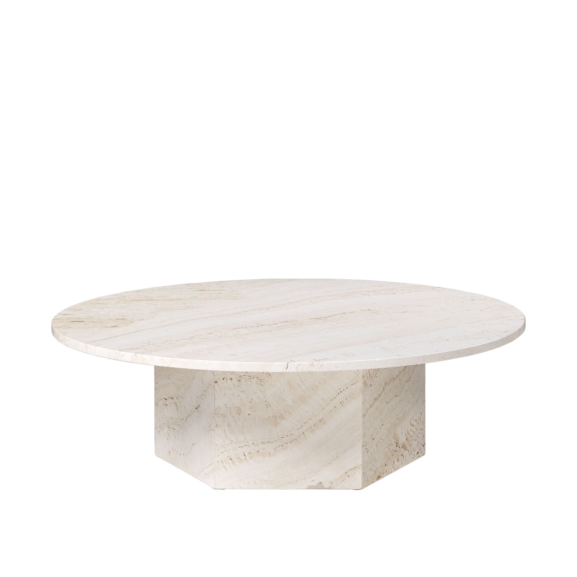 GUBI Epic sofabord White, Ø 110
