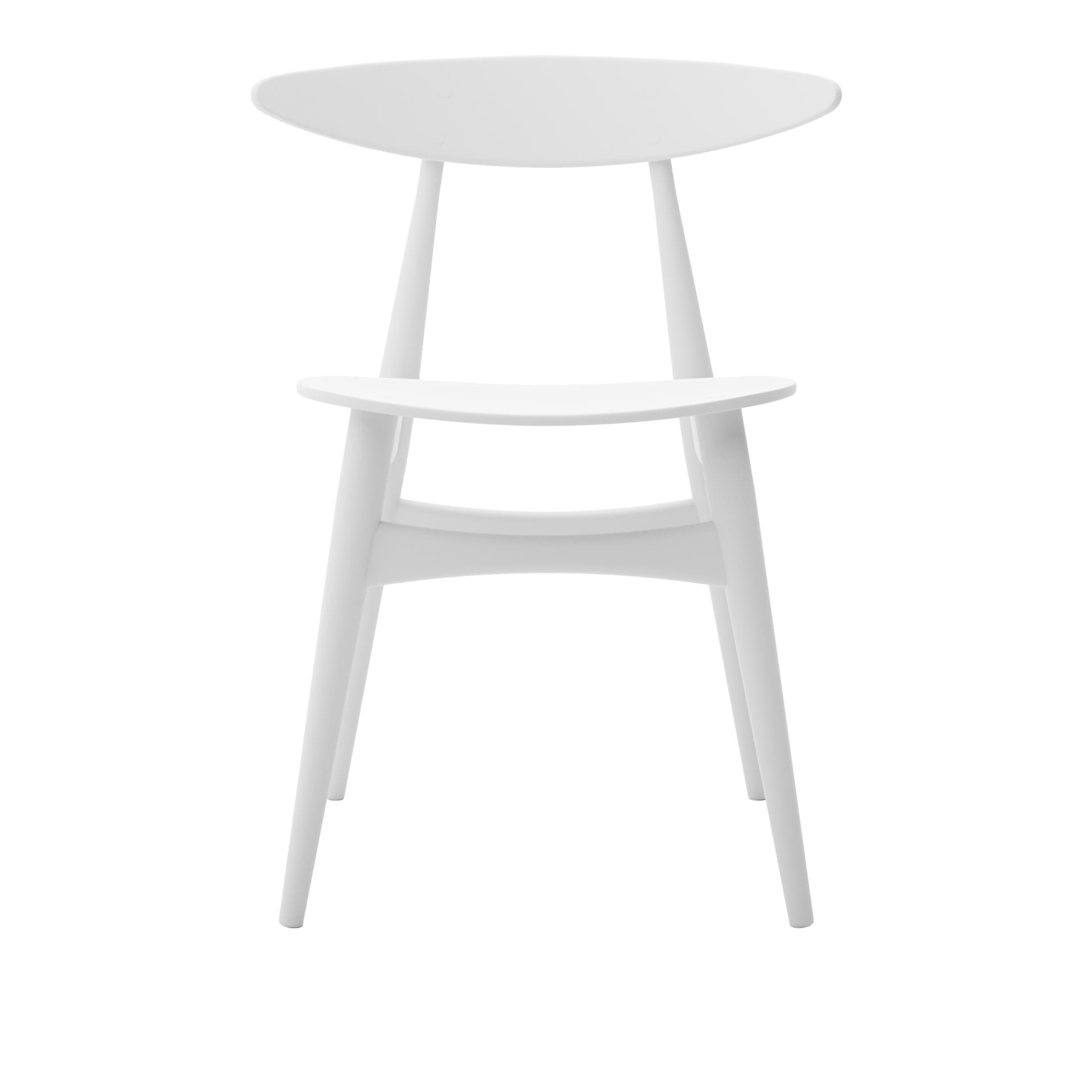 Carl Hansen - CH33T, Lackerad Bok, Natural White - Spisestoler - Hans J. Wegner - Hvit - Tre