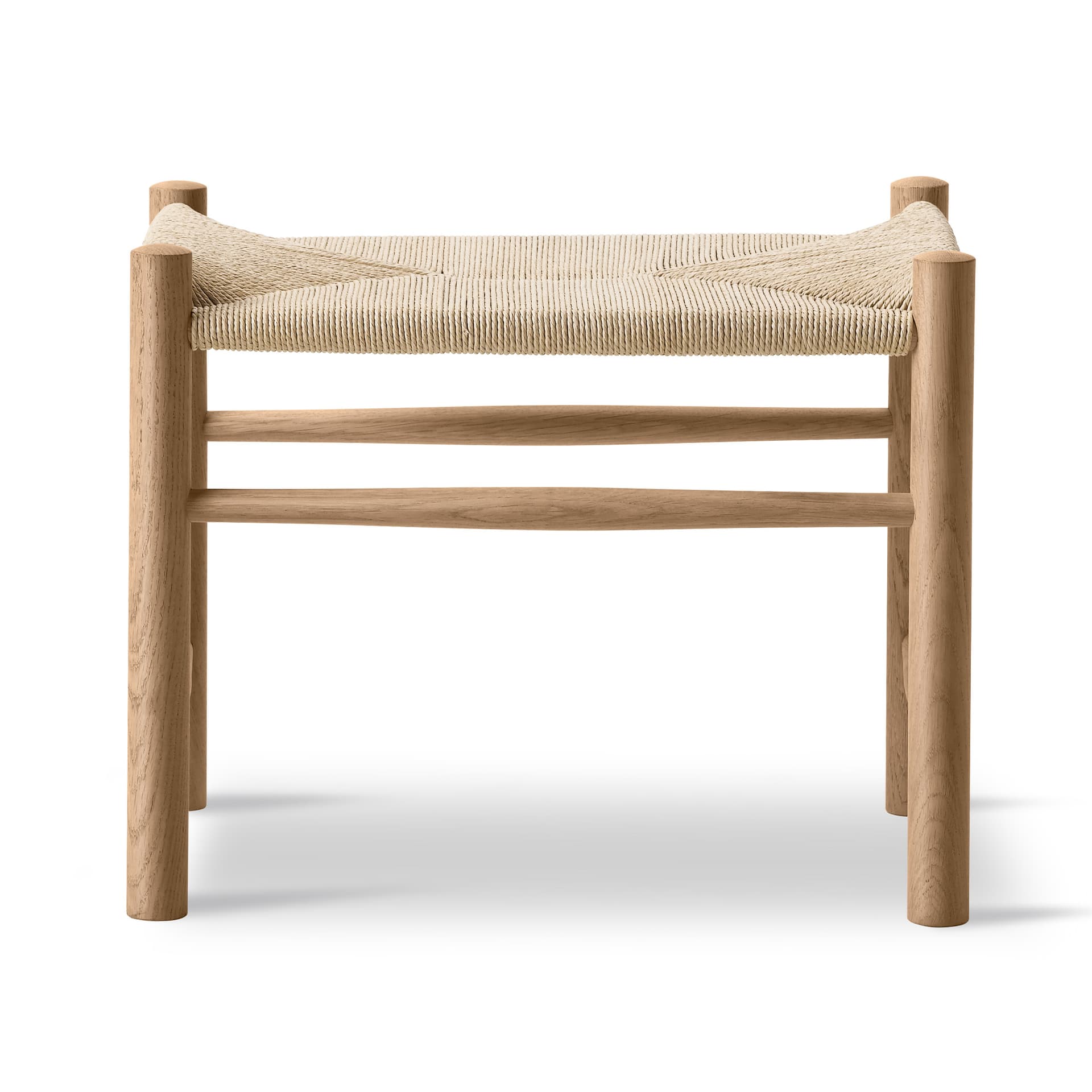 Fredericia Furniture - Wegner J16 Stool - Oak oil - Natural paper cord - Krakker - Hans J. Wegner - Tre farget - Tre