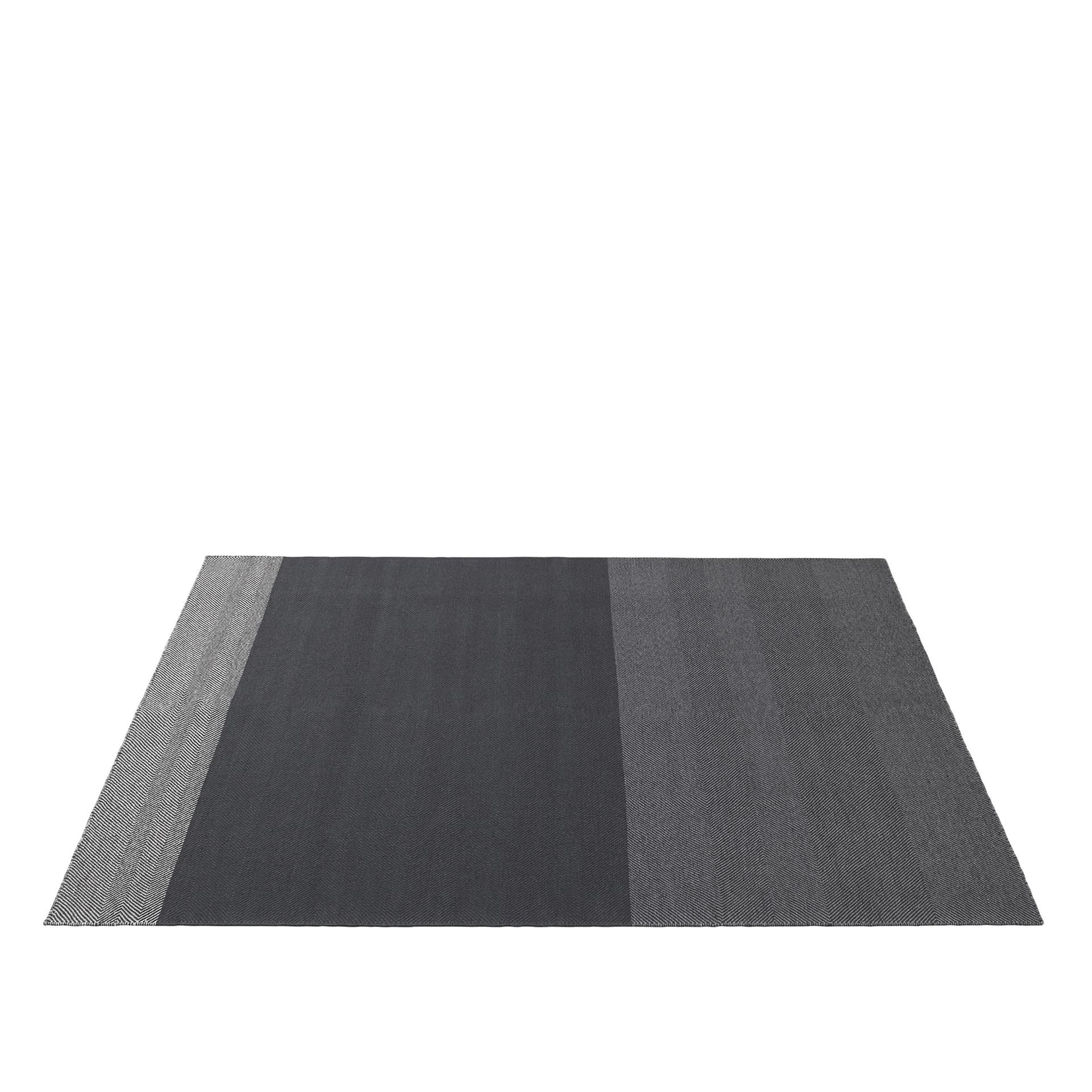Muuto - Varjo Rug 200x300, Dark Grey - Mønstrede tepper - Tina Ratzer - Grå - Ull