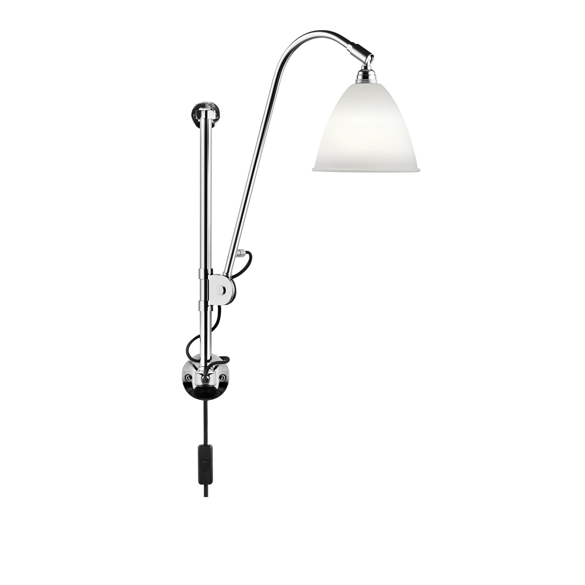 GUBI - Bestlite BL5 Vegglampe Ø16 Krom/Porselen