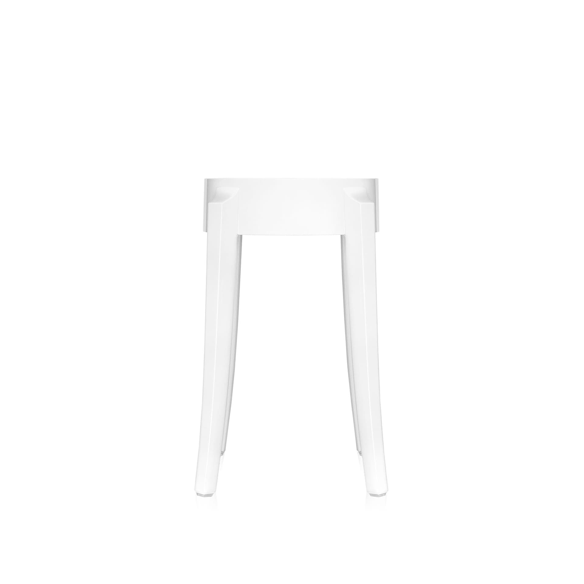 Kartell - Charles Ghost Stool 4897, Glossy White, H: 46 - Krakker - Philippe Starck - Hvit - Plast