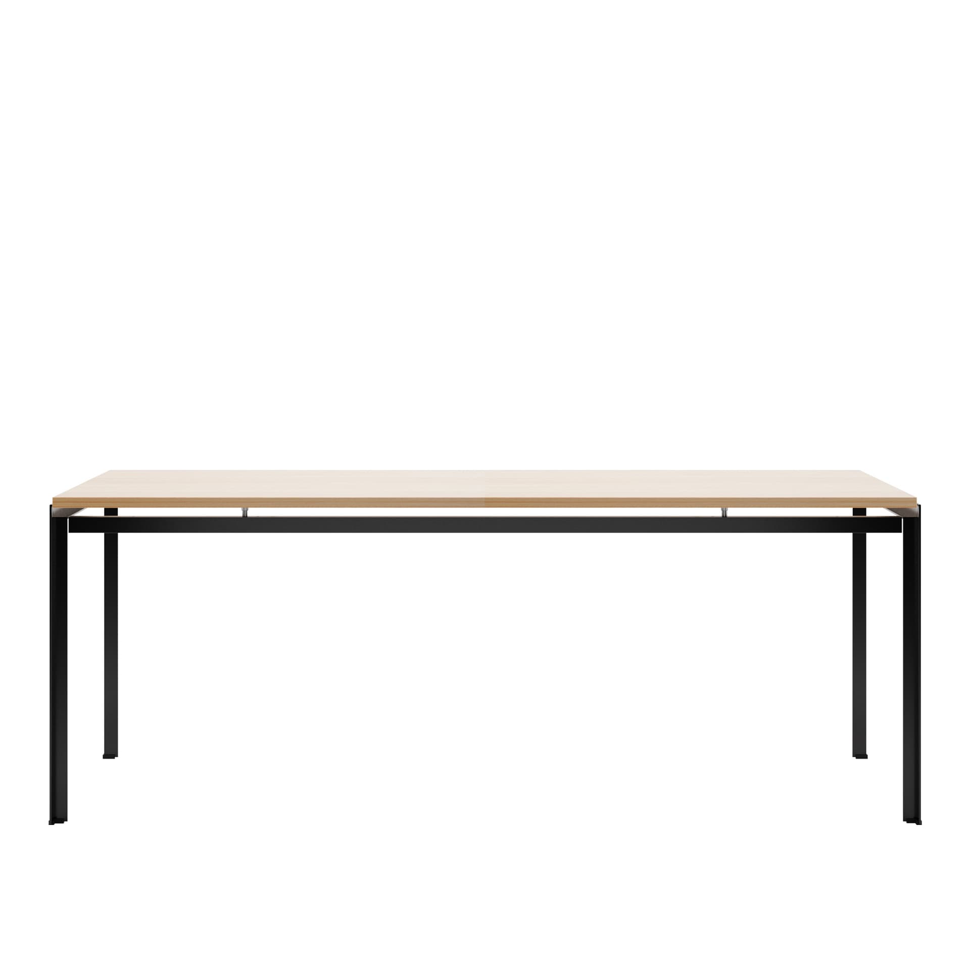 Carl Hansen - PK52 - Proffessorsbordet, Klarlackad Ek, Svart pulverlack - Skrivebord - Poul Kjærholm - Tre farget - Metall/Tre